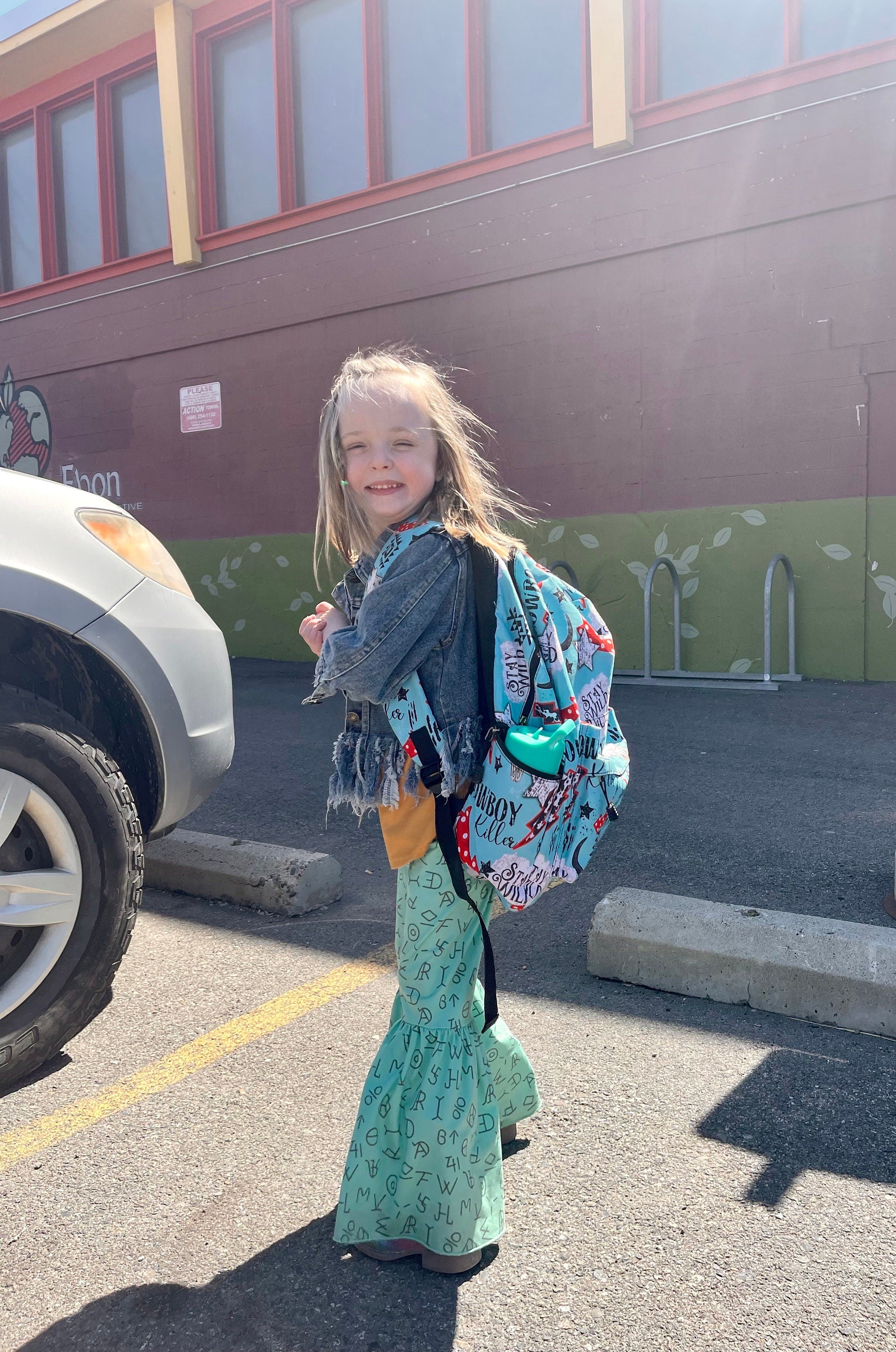 LAST ONE! 🛑 $10 CLOSEOUT – Size 3T "You Ain’t My Brand of Cattle" Bell Bottom Set | Cowgirl Outfit | Turquoise Cattle Brand Flares What a fun and sassy outfit for your little cowgirl! 🤠 This final set in size 3T includes a mustard yellow tee paired with turquoise cattle brand bell bottoms—perfect for rodeos, playdates, and everyday adventures! ✔ FINAL SALE – Only $10 plus FREE shipping from Montana on orders $35 plus!
