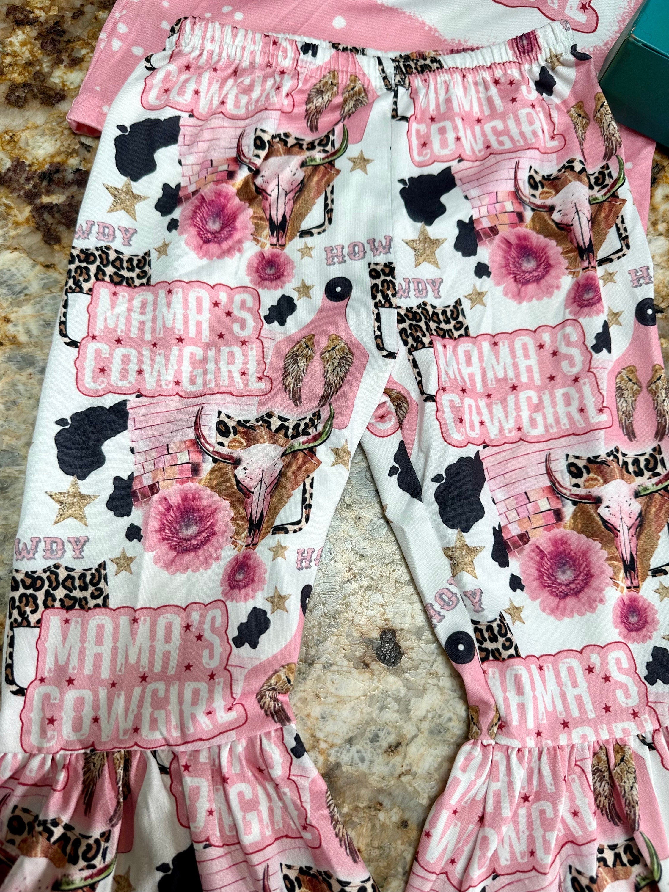 mama's cowgirl bell bottom pants.