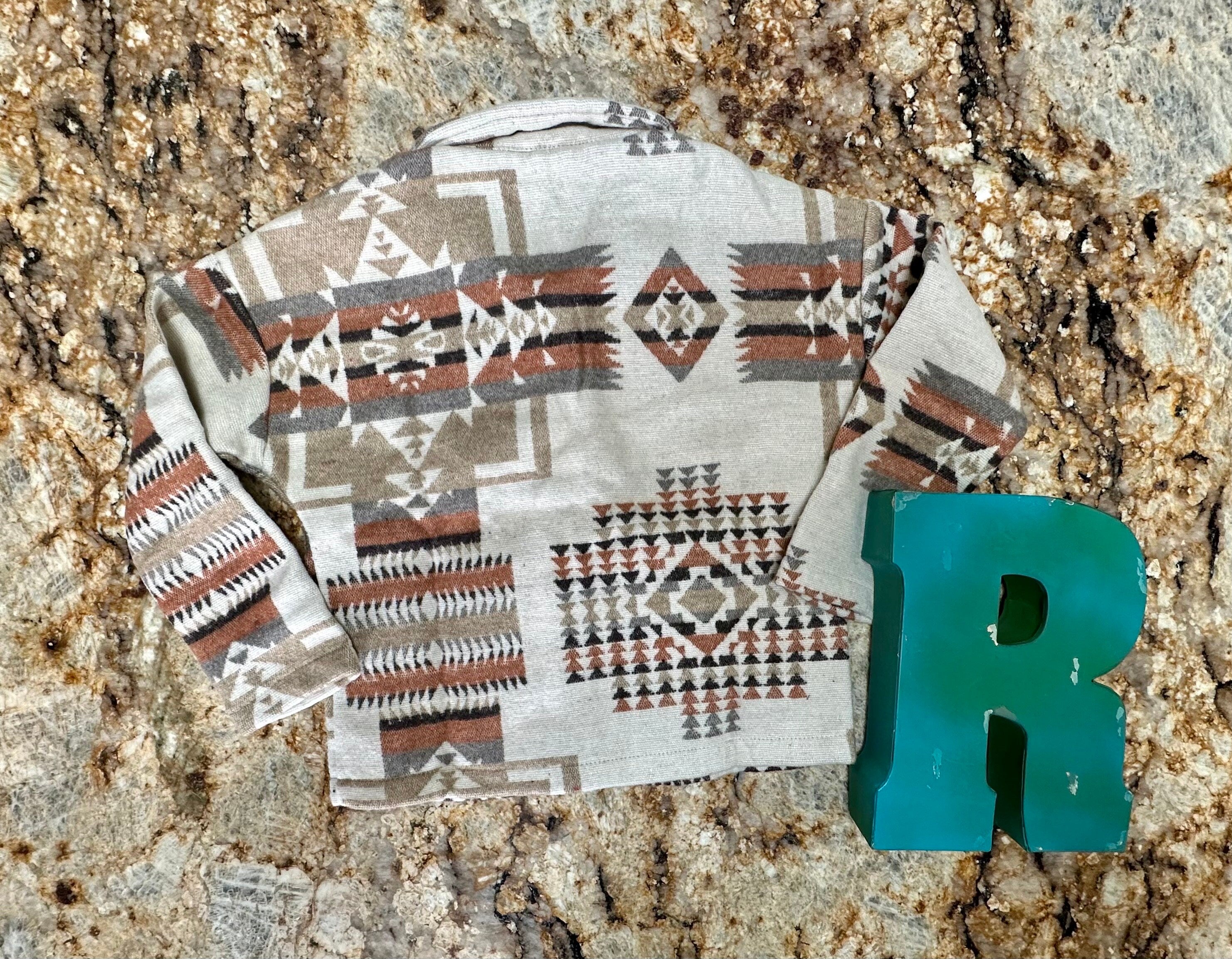 Western Button-Up Fall Flannel Shirt – Kids Long Sleeve Back-to-School Layering Shirt -Razels