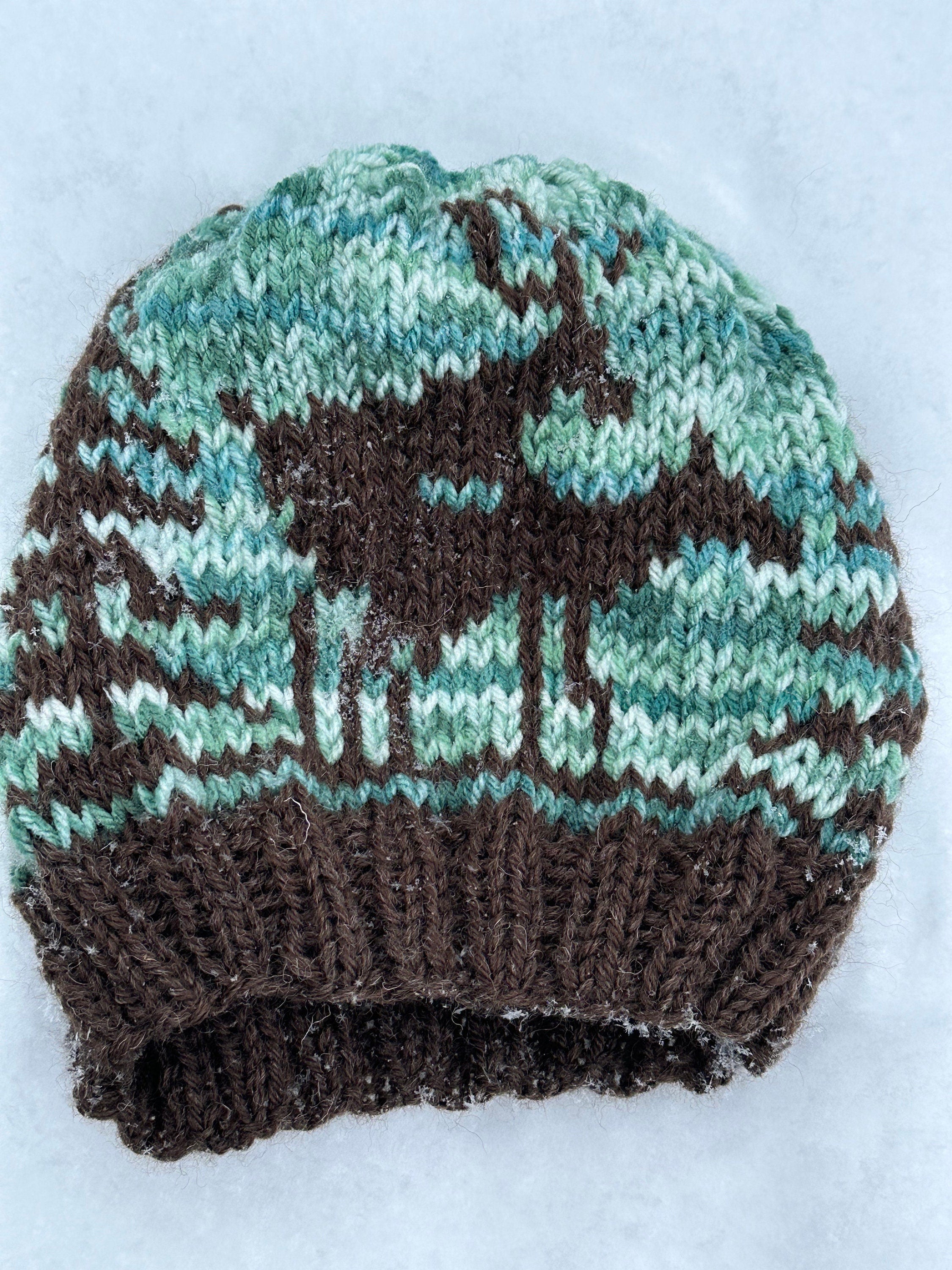 Hand-Knit Elk Hat: Outdoorsman Gift for Deer Hunters -Razels