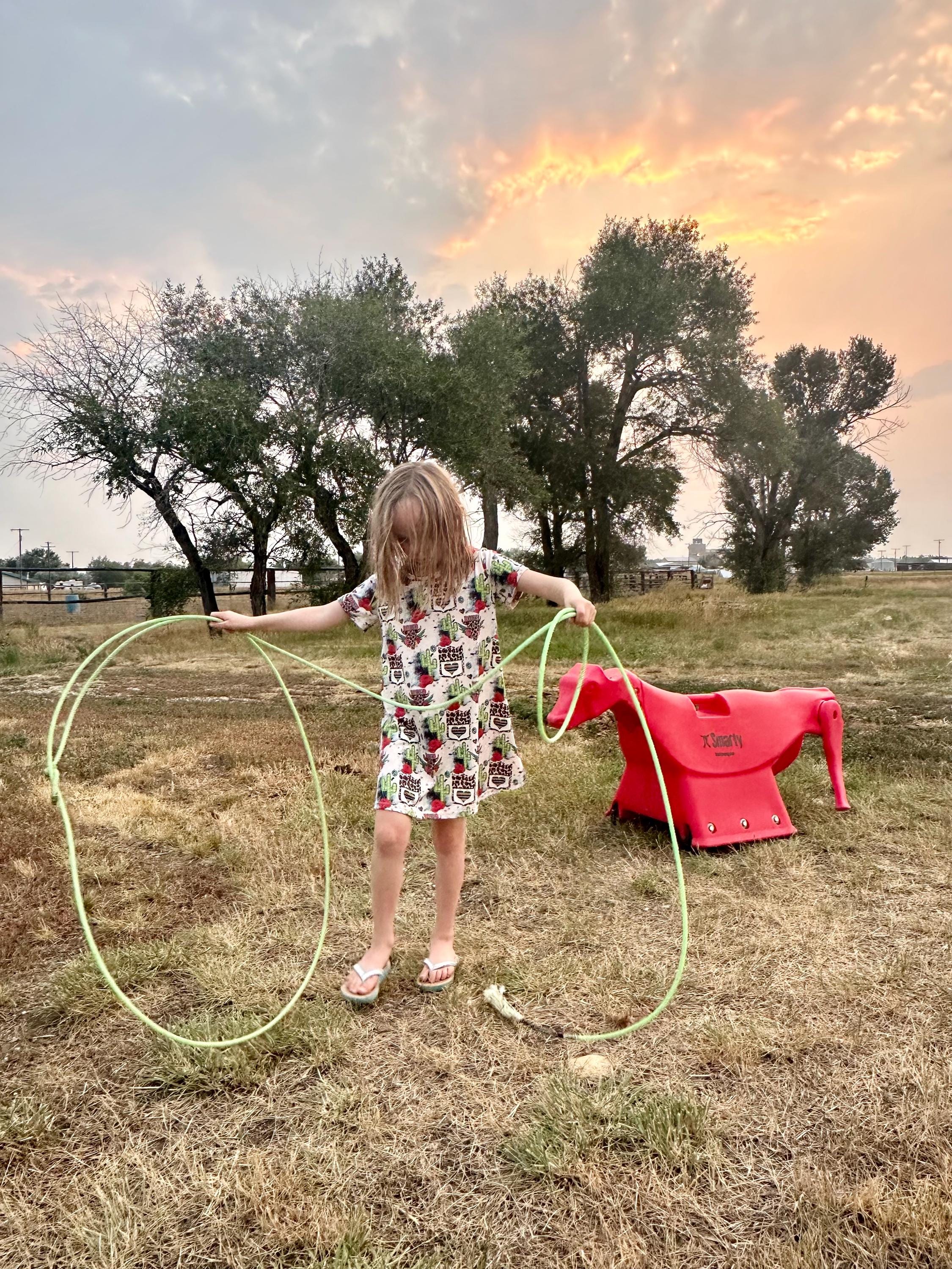 Cowgirl Dress for Kids Toddler & Baby - Rodeo T-Shirt Dress with Cheetah Skull, Cactus and Back Number Design -Razels