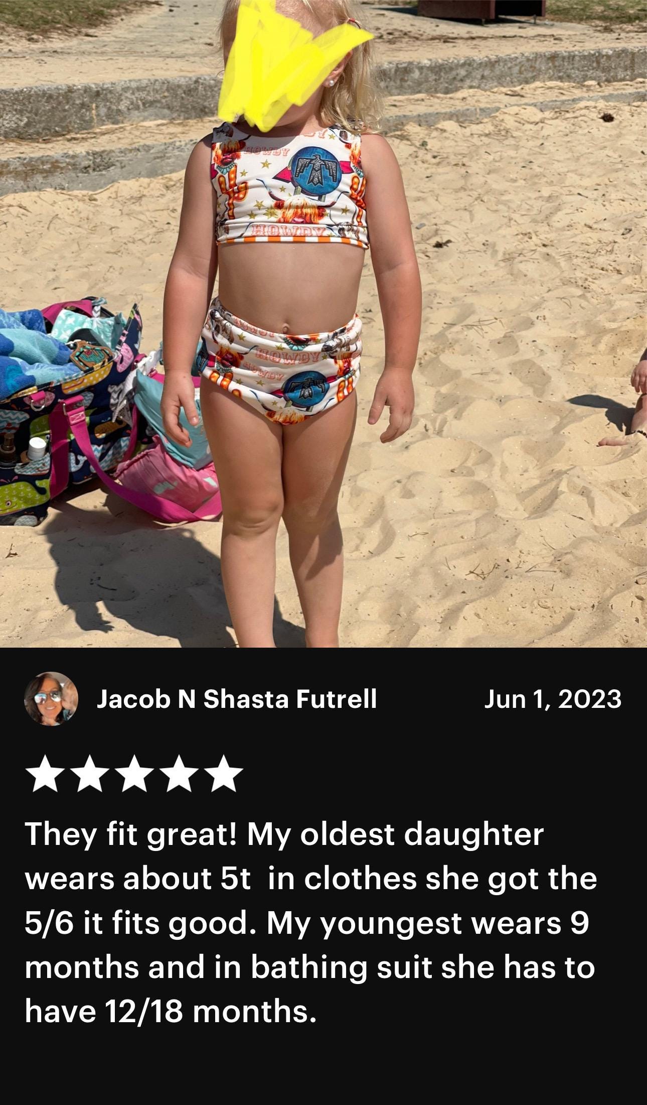 COW GIRL Swimsuit | Western Swimsuits | Striped Swimsuit | REVERSIBLE SWIMSUIT Highland Cow REVERSIBLE Swimsuit &Longhorn Cow Bikini This Western Reversible 2-piece Swimsuit is a must-have for summer fun! One side features the cutest cow-inspired fabric with Scottish Highland Cows, Longhorn Cows, Thunderbirds, and Neon Cactus Signs. Flip it over, and you've got bright yellow stripes for a whole new look! Reversible? Yes! Durable? Absolutely! Fun? 100%! Available in sizes 0/3 months to 7/8.