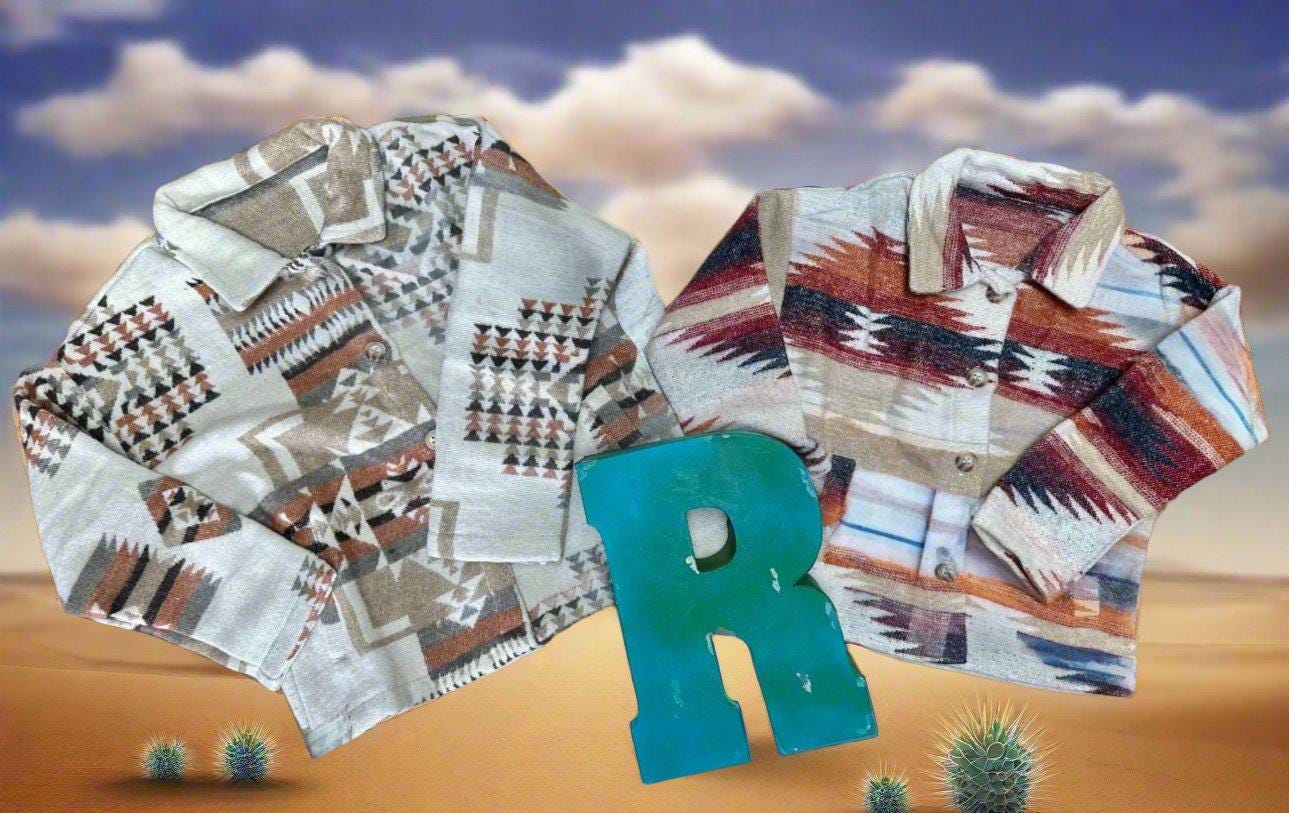 Western Button-Up Fall Flannel Shirt – Kids Long Sleeve Back-to-School Layering Shirt -Razels