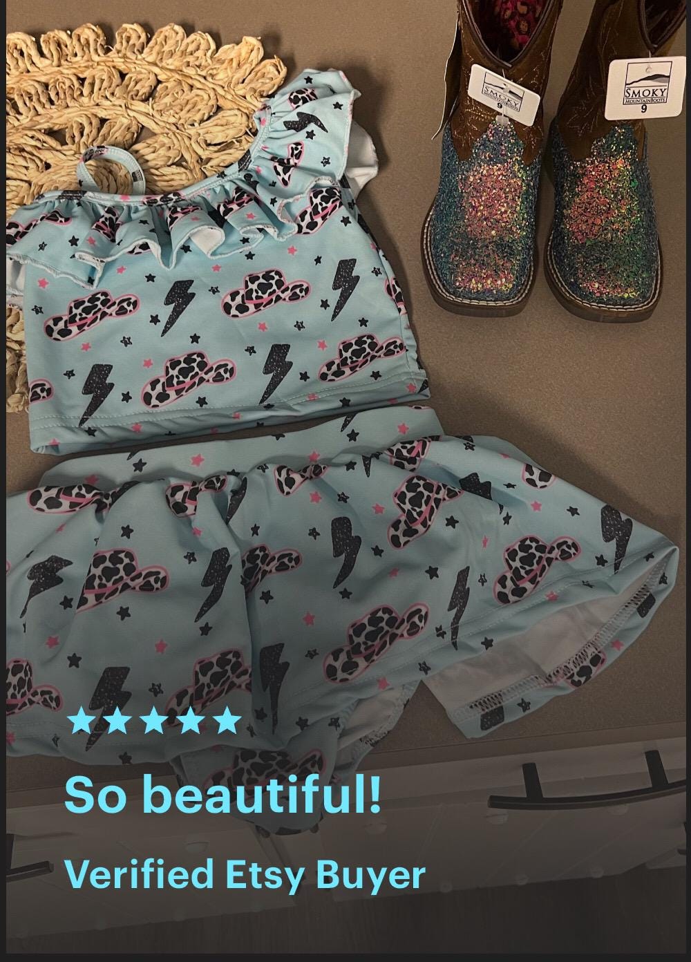 Western Tankini Swimsuit, Cowgirl Swimwear -Razels