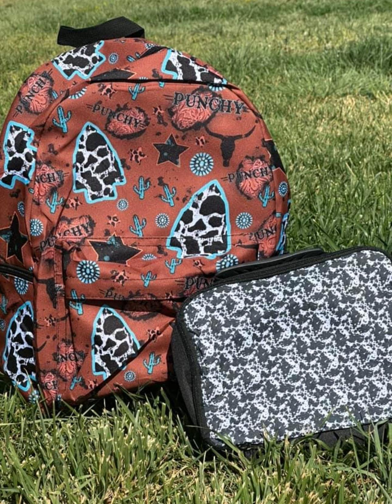 KIDS Western Backpack & Lunch Bag, Back to School Backpack