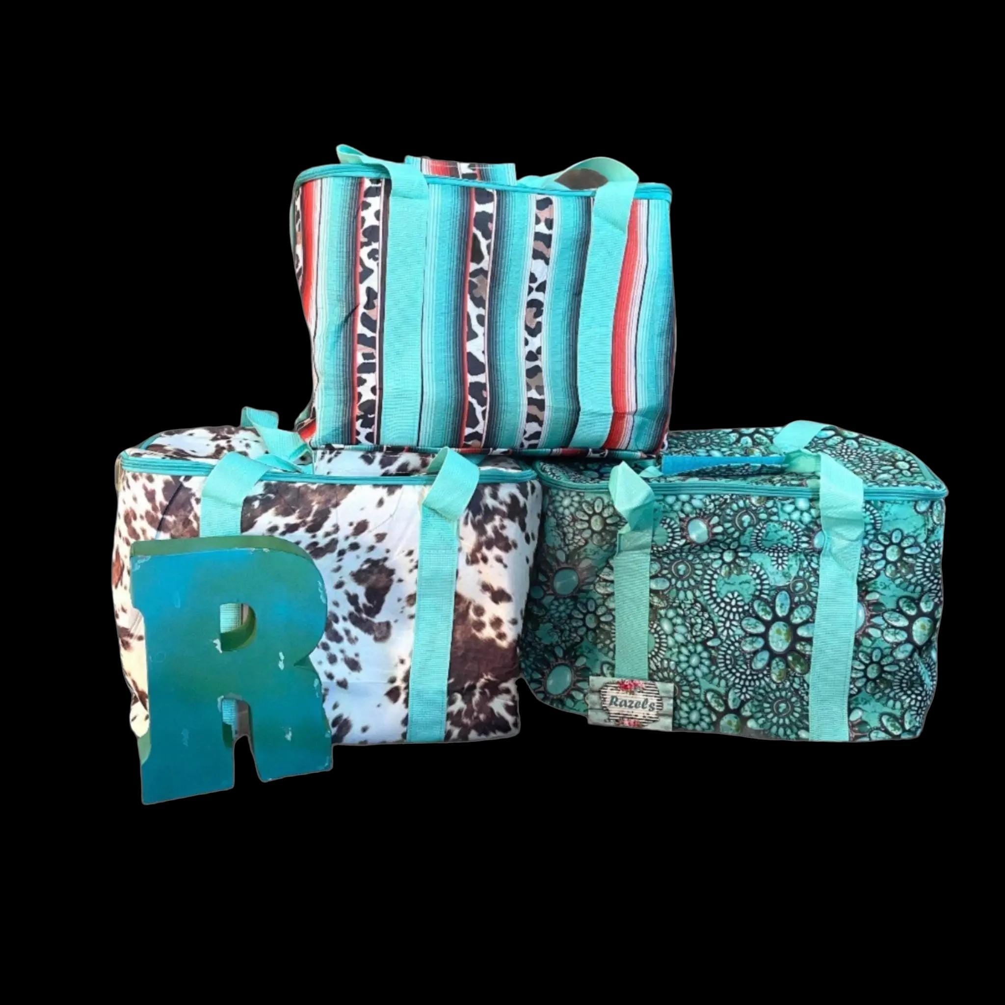 WESTERN COOLER | Soft Cooler BAG, Cow Print Cooler Bag