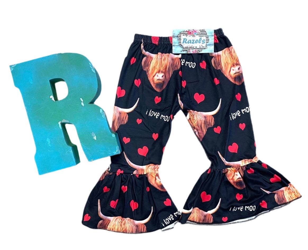 Highland Cow Pants, I love Moo -Razels