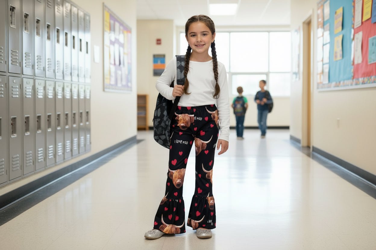 Highland Cow Pants, I love Moo -Razels