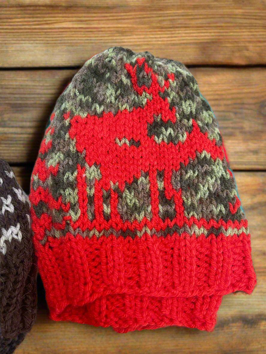 Fornicating Deer Knit Beanie: Novelty Hunting Hat -Razels