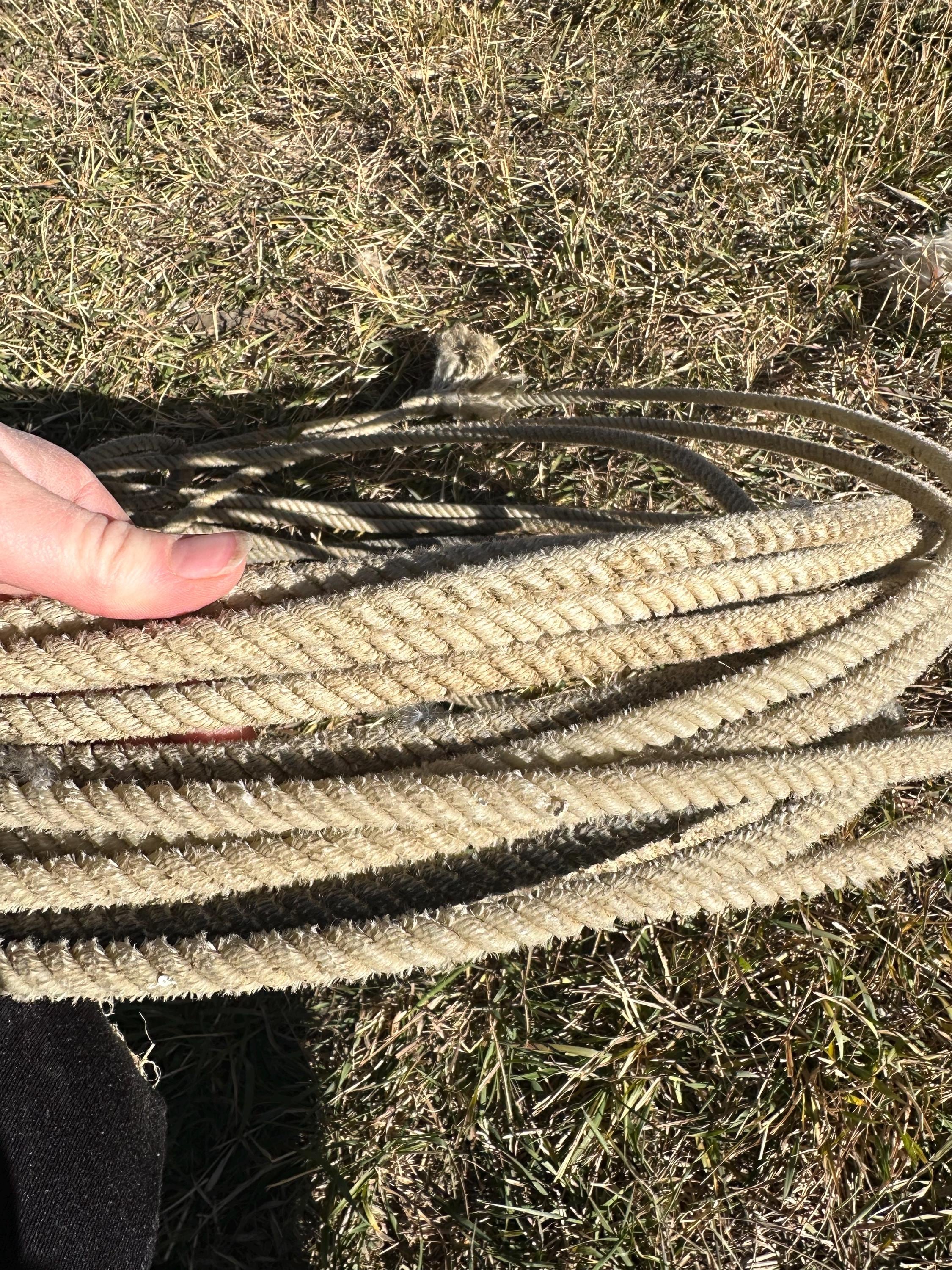 Used Cowboy Lariat Rope: Authentic Ranch Decor, Crafts -Razels