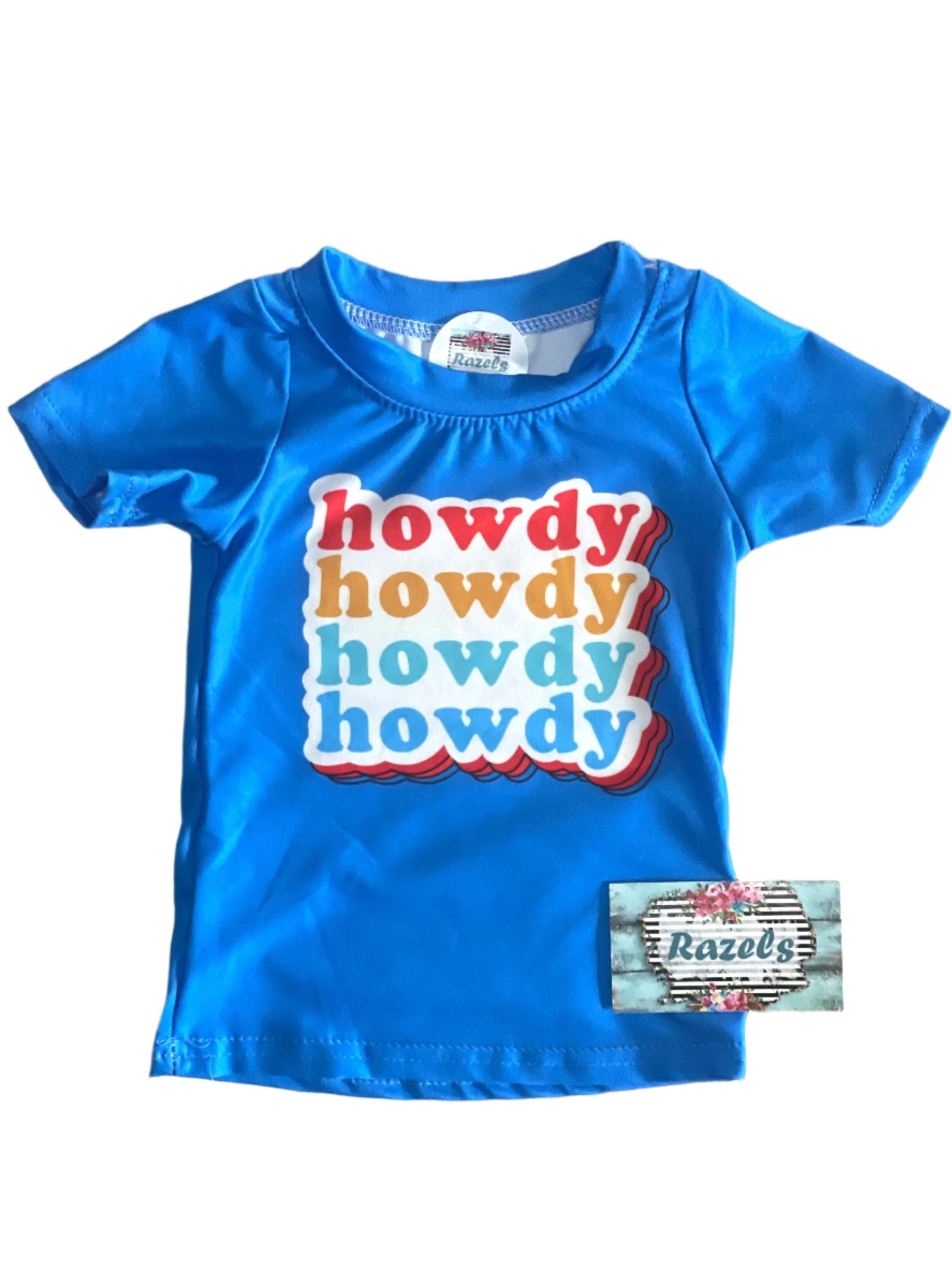 Retro Howdy Kids Western Outfit! 🤠✨ Featuring stylish Aztec jogger pants and a retro-inspired "Howdy" tee, this fun and comfy set is perfect for playtime, casual outings, or celebrating Western-themed events. 💥👕 Ships FREE with $35+ order