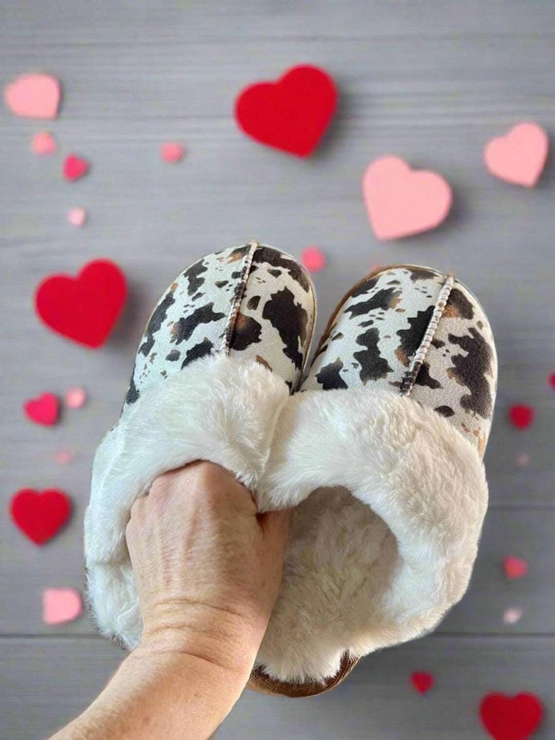 COWGIRL Slippers, Gifts for Cowgirls, COWPRINT Slippers, COW Slippers, Gifts for Country Girls, Western Slippers, COW PRINT SLIPPERS, Cowhide Slippers, Cowgirl Slippers, Cow Slippers make great Cow print gifts and Cowgirl. Ultra-soft PLUSH slippers feature sherpa lining, durable rubber sole, CUTE COW PRINT and SHIP FREE with $35 purchase from MONTANA TODAY.