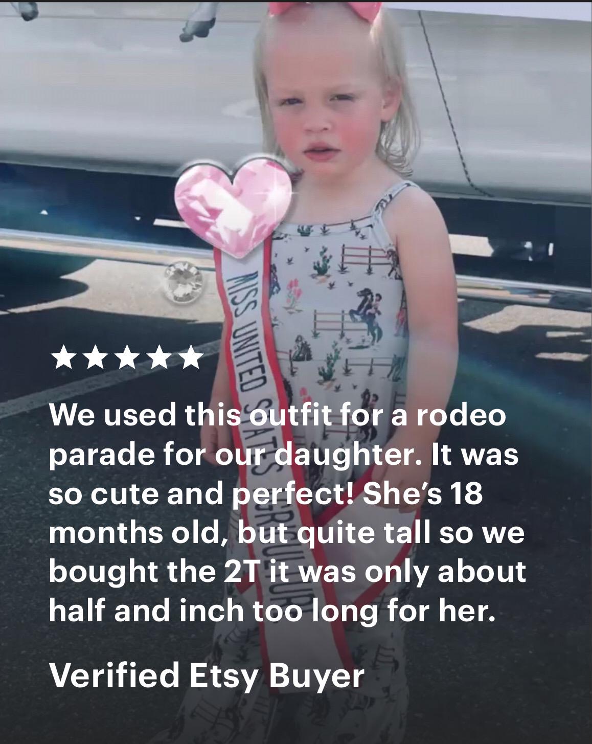 Girls' Retro Cowgirl Romper: Western Jumpsuit, Pink or Blue -Razels