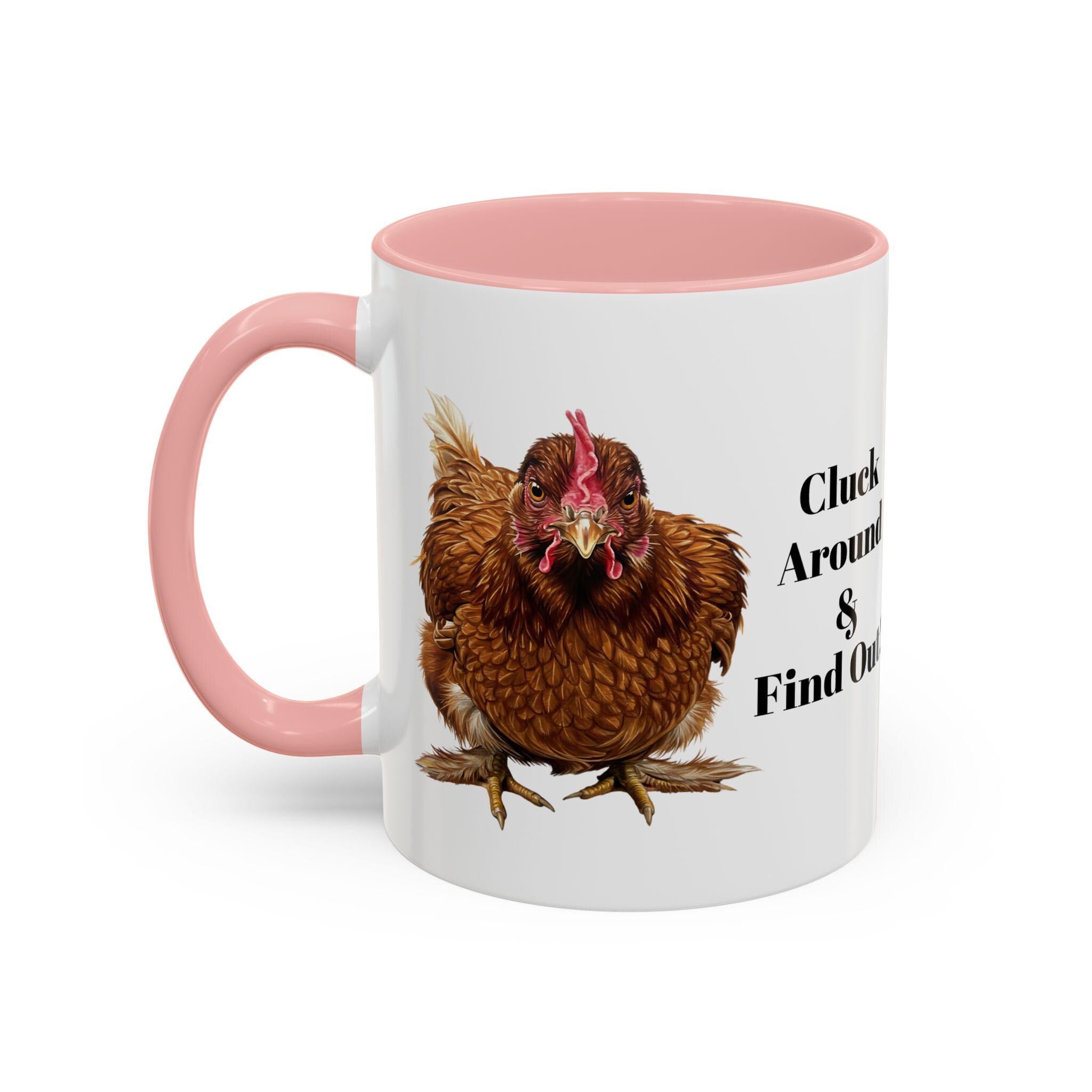 Cluck Around Chicken Coffee Mug - Sassy Red Hen Cup