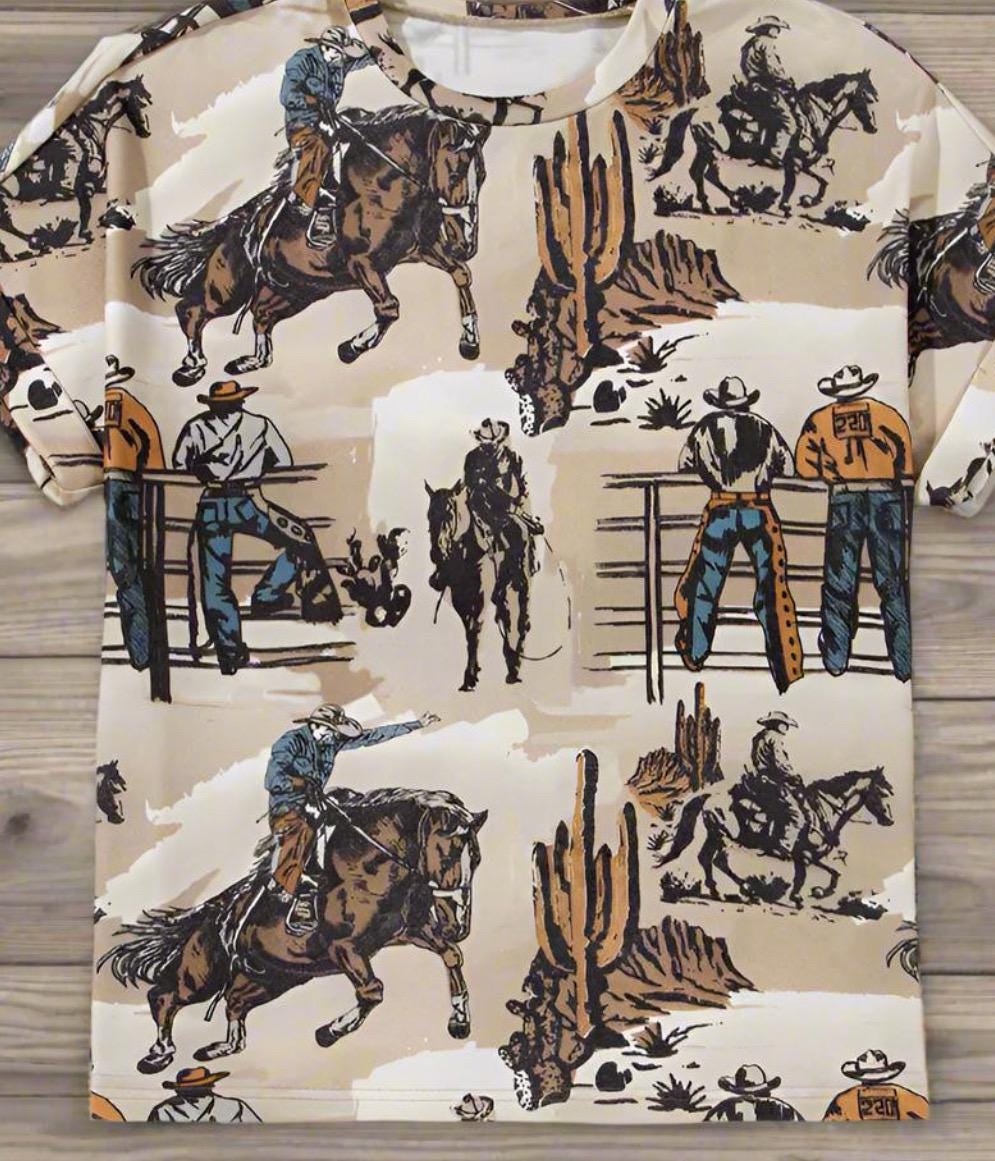 Cowboy Tshirt Women, Western Tshirt for Women, -Razels