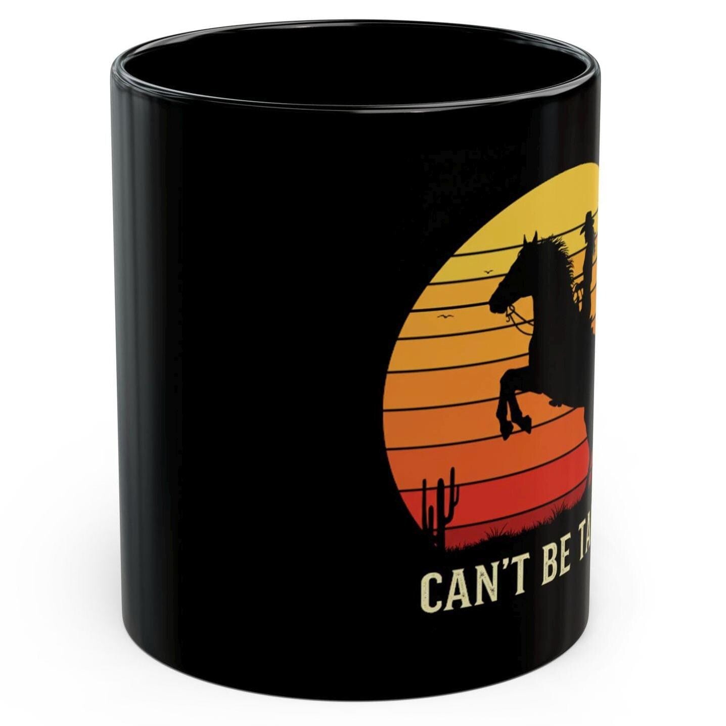 Can't Be Tamed Cowgirl Coffee Mug: Western Decor, 11oz/15oz