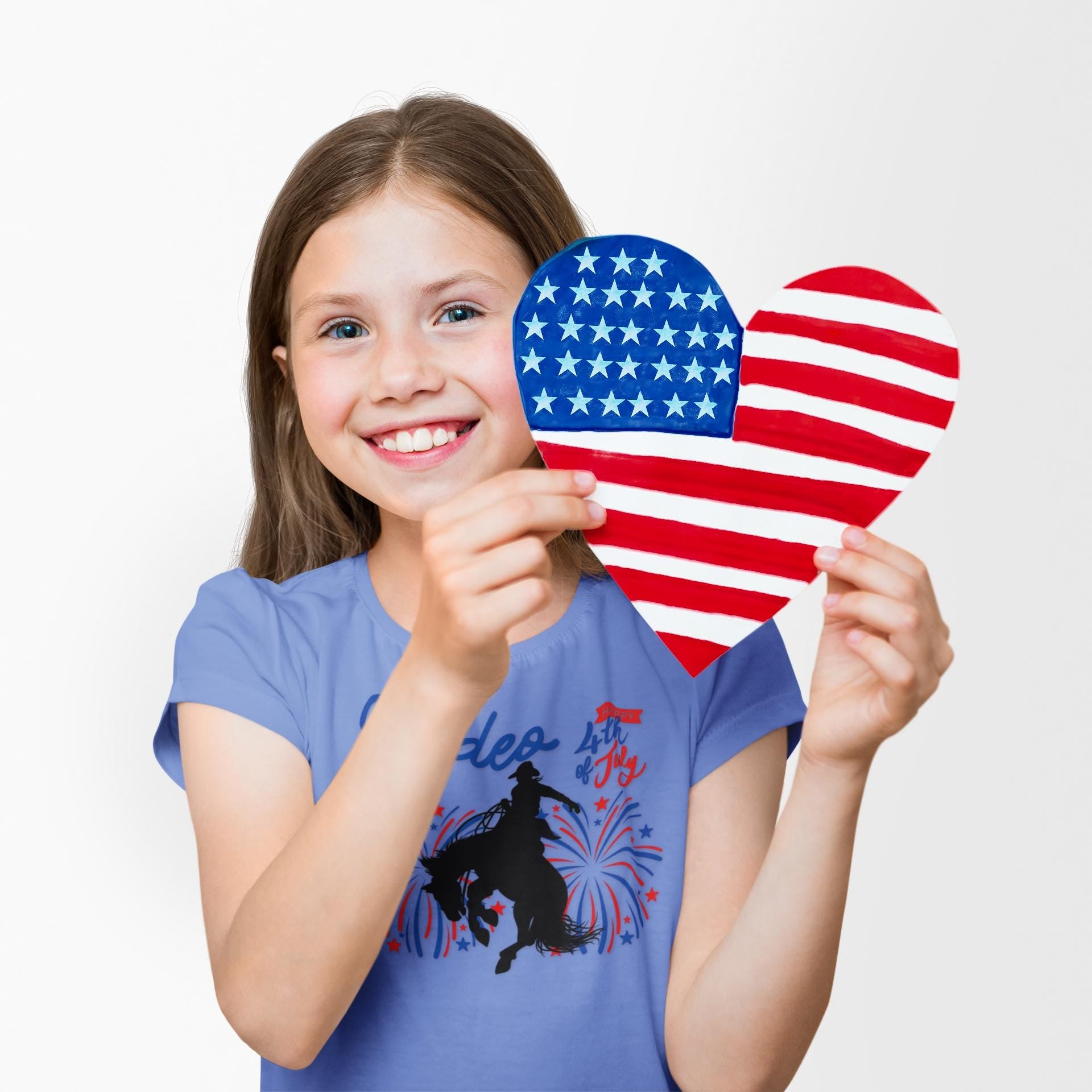 Patriotic Kids’ Rodeo Tee – Bronc Rider Graphic for 4th of July Fun!
Let the littles join in on the rodeo spirit this Independence Day! Featuring the same bronc rider bursting through red, white, and blue fireworks as our adult tee, this youth-sized shirt is perfect for creating matching family looks for the 4th of July 🎆🐎