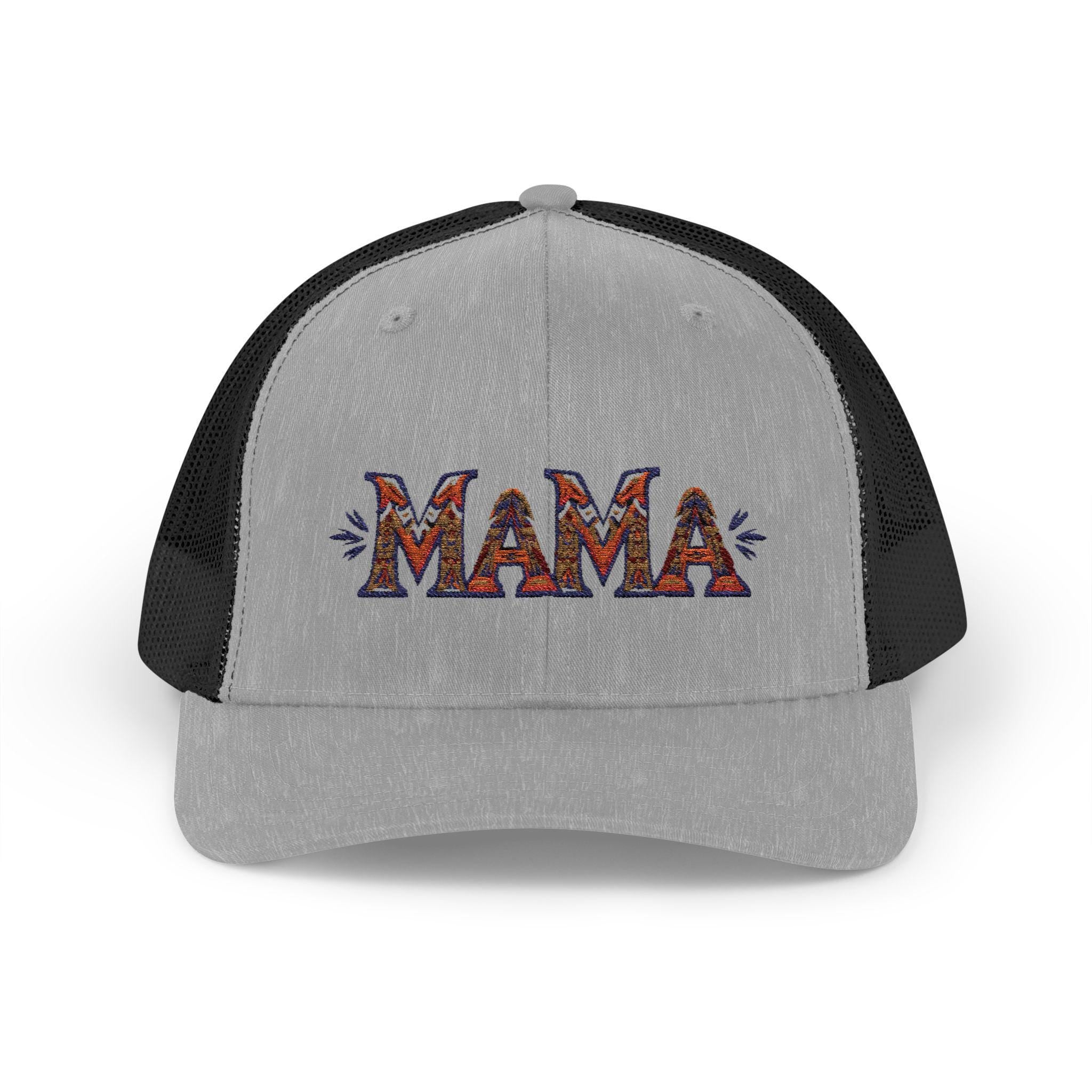 Mama Trucker Cap, Mom Trucker Hat BOHO, Tribal design Baseball Hat Moms, -Razels