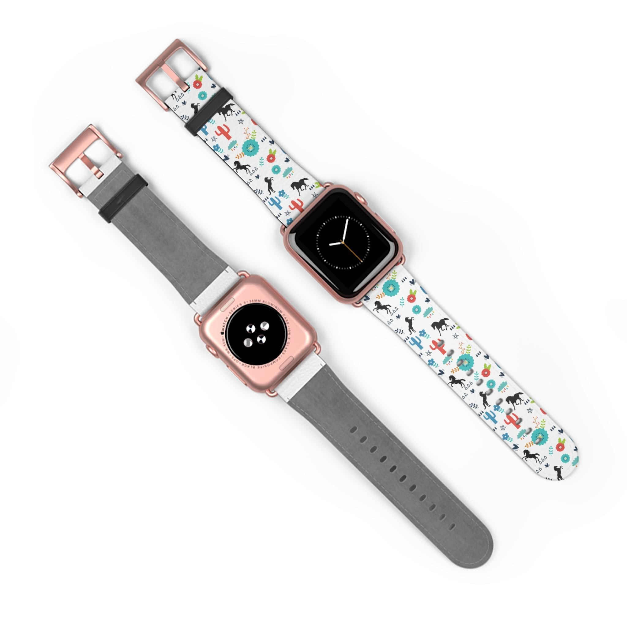 Horse Watch Band, Colorful Boho Western Apple Watch Strap for Cowgirls & Horse Lovers, -Razels