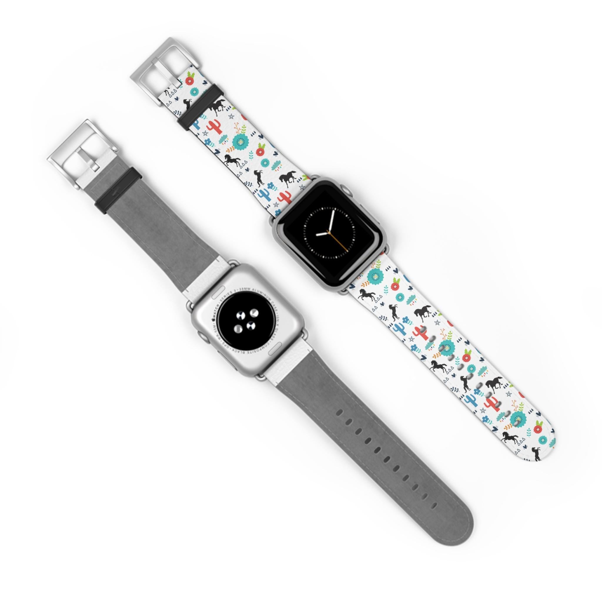 Horse Watch Band, Colorful Boho Western Apple Watch Strap for Cowgirls & Horse Lovers, -Razels