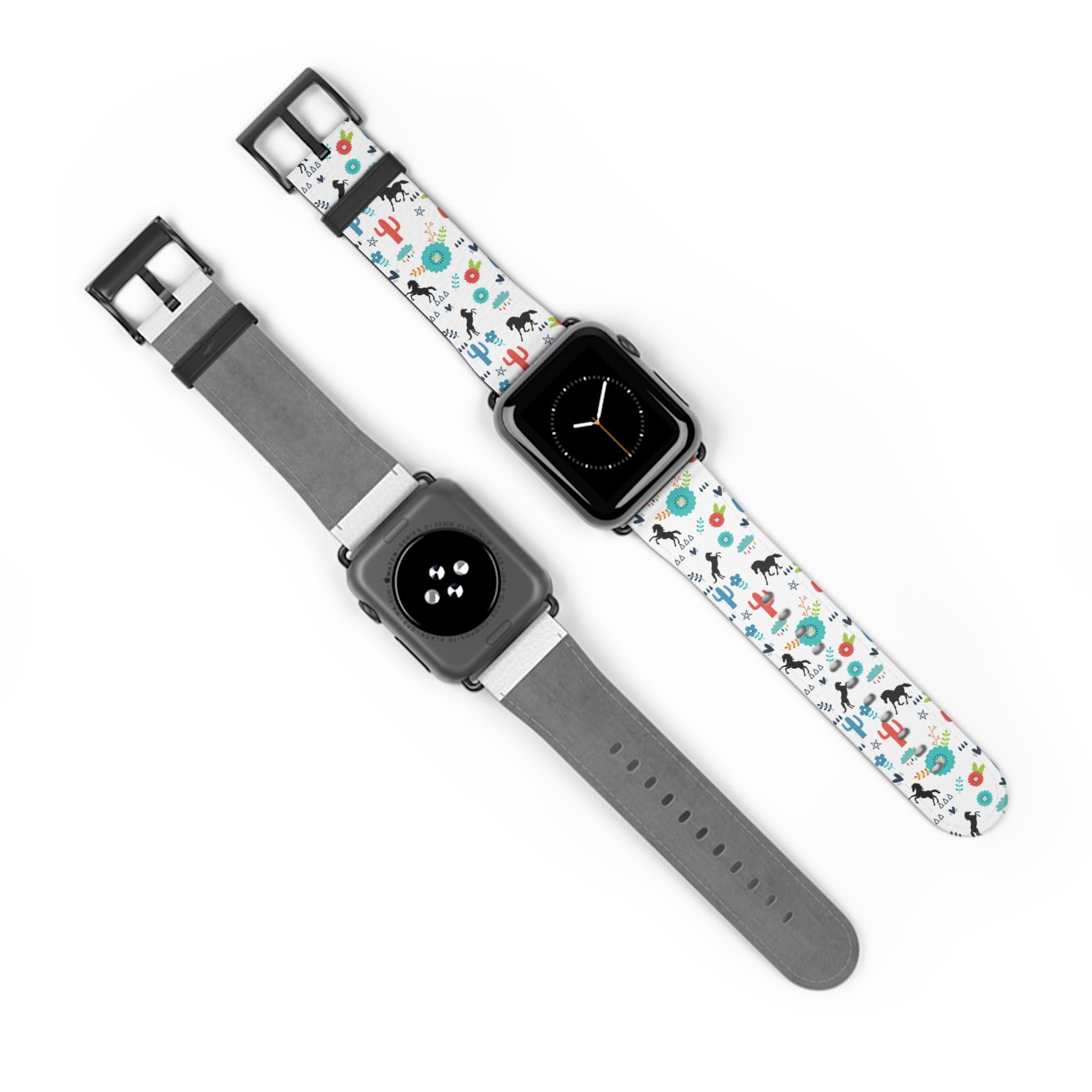 Horse Watch Band, Colorful Boho Western Apple Watch Strap for Cowgirls & Horse Lovers, -Razels