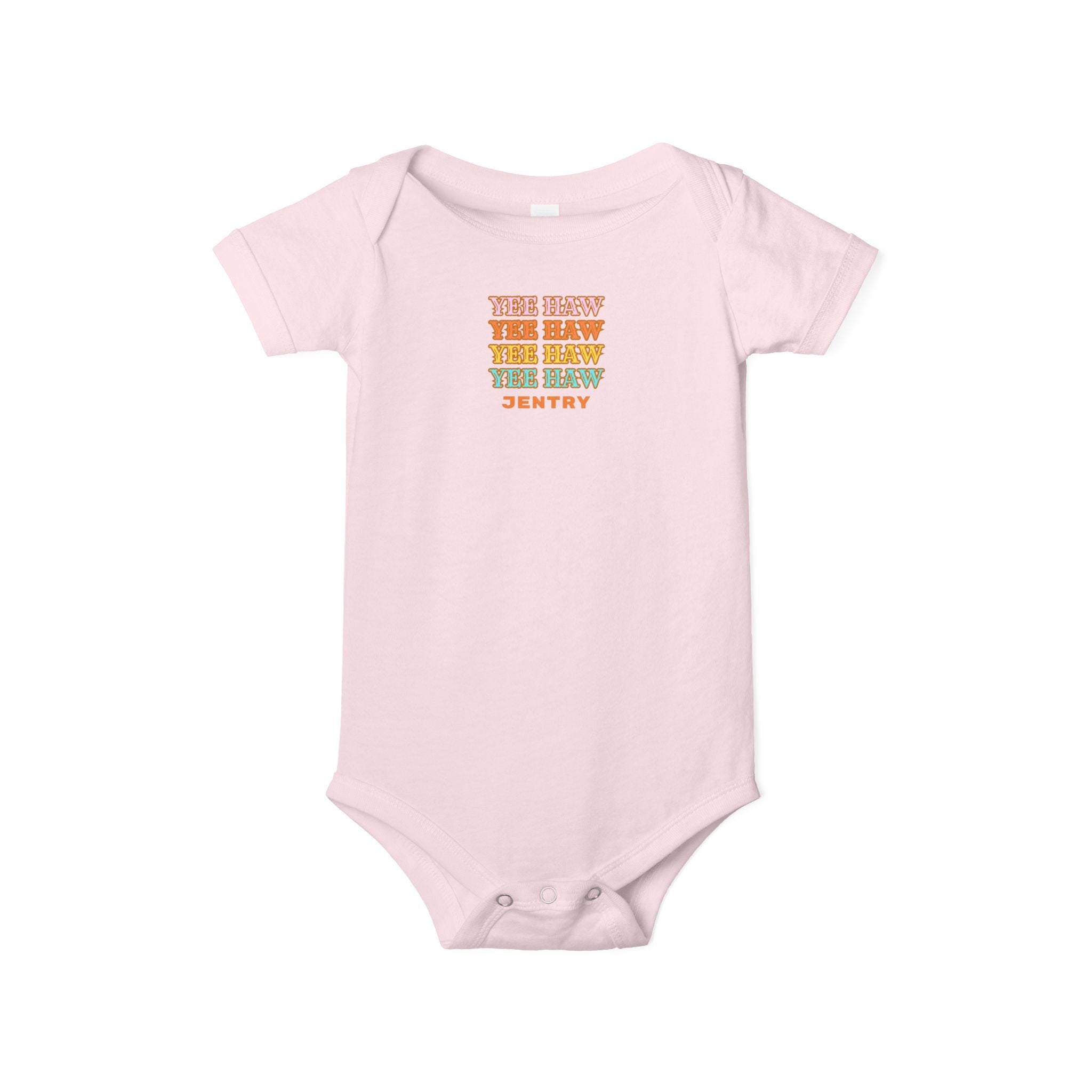 Personalized Baby Onesie: Retro Cowboy YEEHAW Bodysuit -Razels