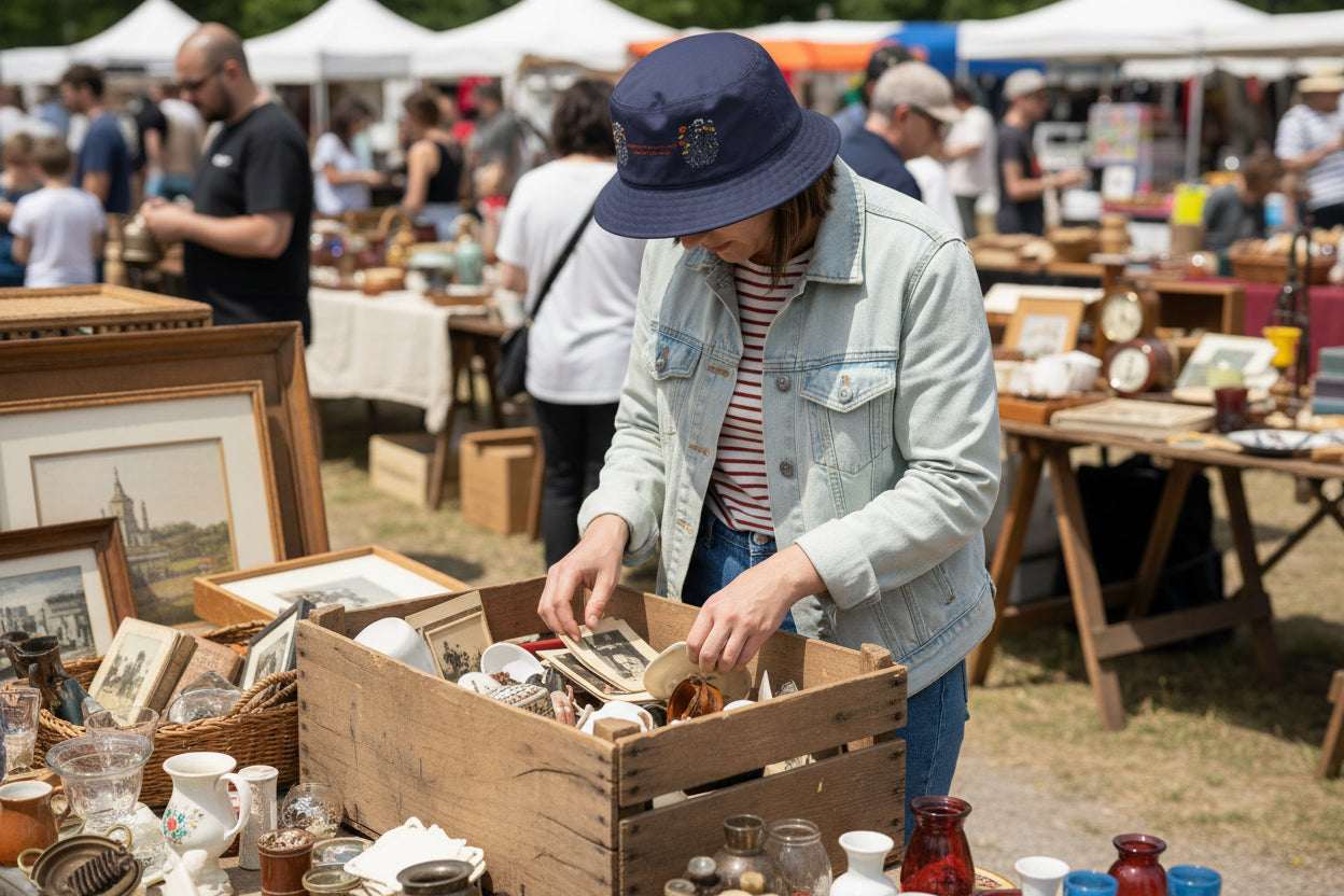 Wildflowers Bucket Hat | Gift for Mother, Grandmother, Garnder | Embroidered Garnder Hat | Gardner Gifts, -Razels