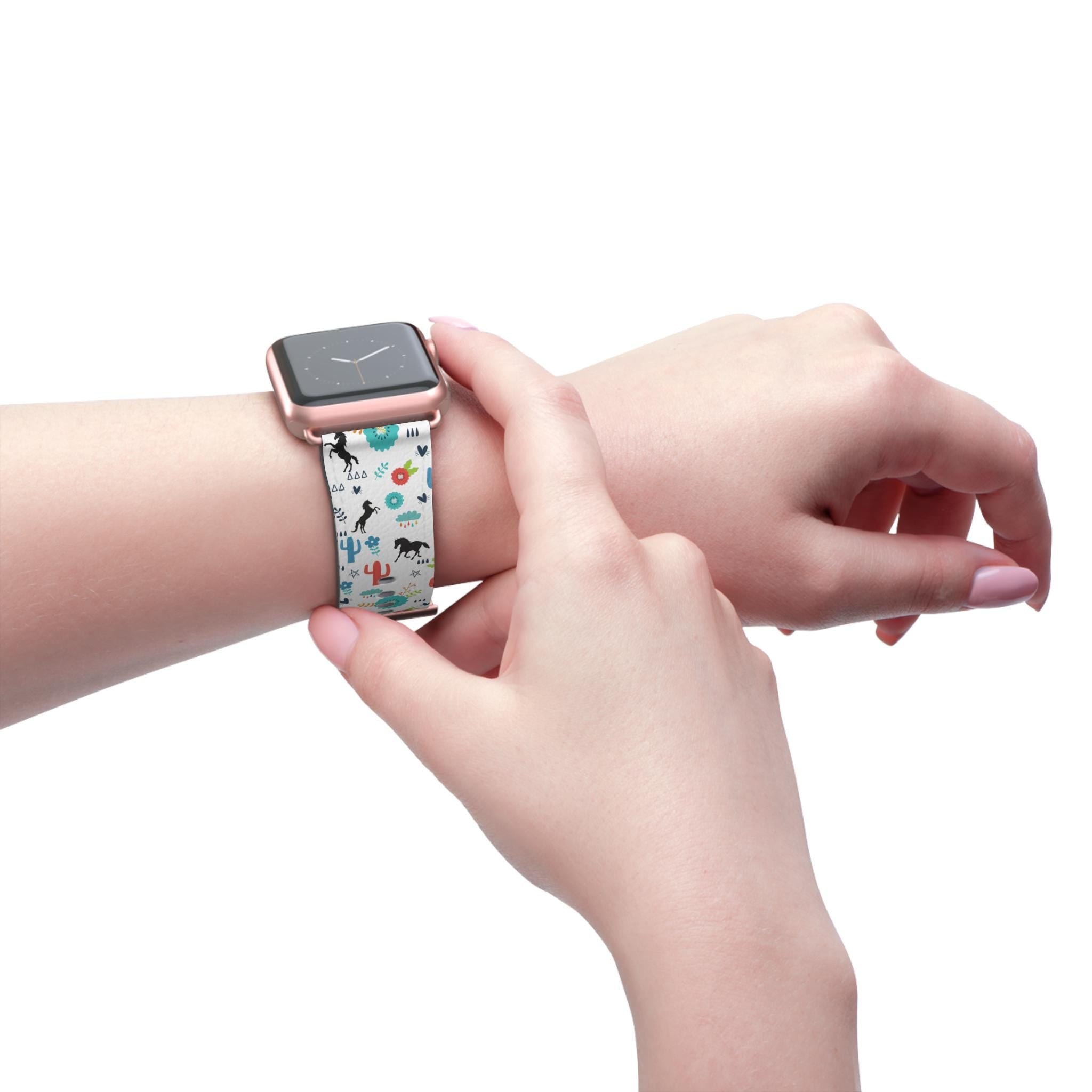 Horse Watch Band, Colorful Boho Western Apple Watch Strap for Cowgirls & Horse Lovers, -Razels