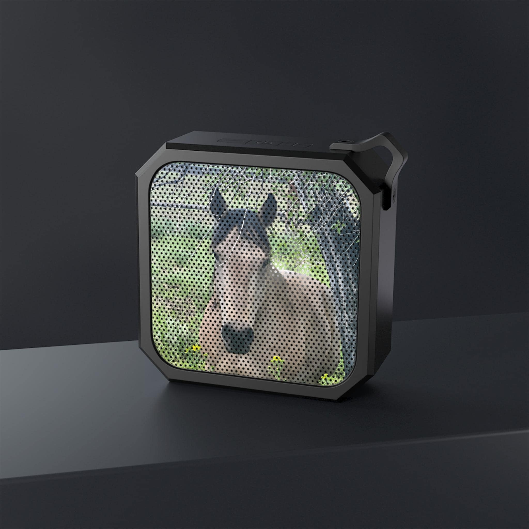 Custom Pet Photo Bluetooth Speaker, Waterproof Outdoor Speaker with Clip, Personalized Gift for Pet Lovers, Horse Girls, Dog Moms, Animal -Razels