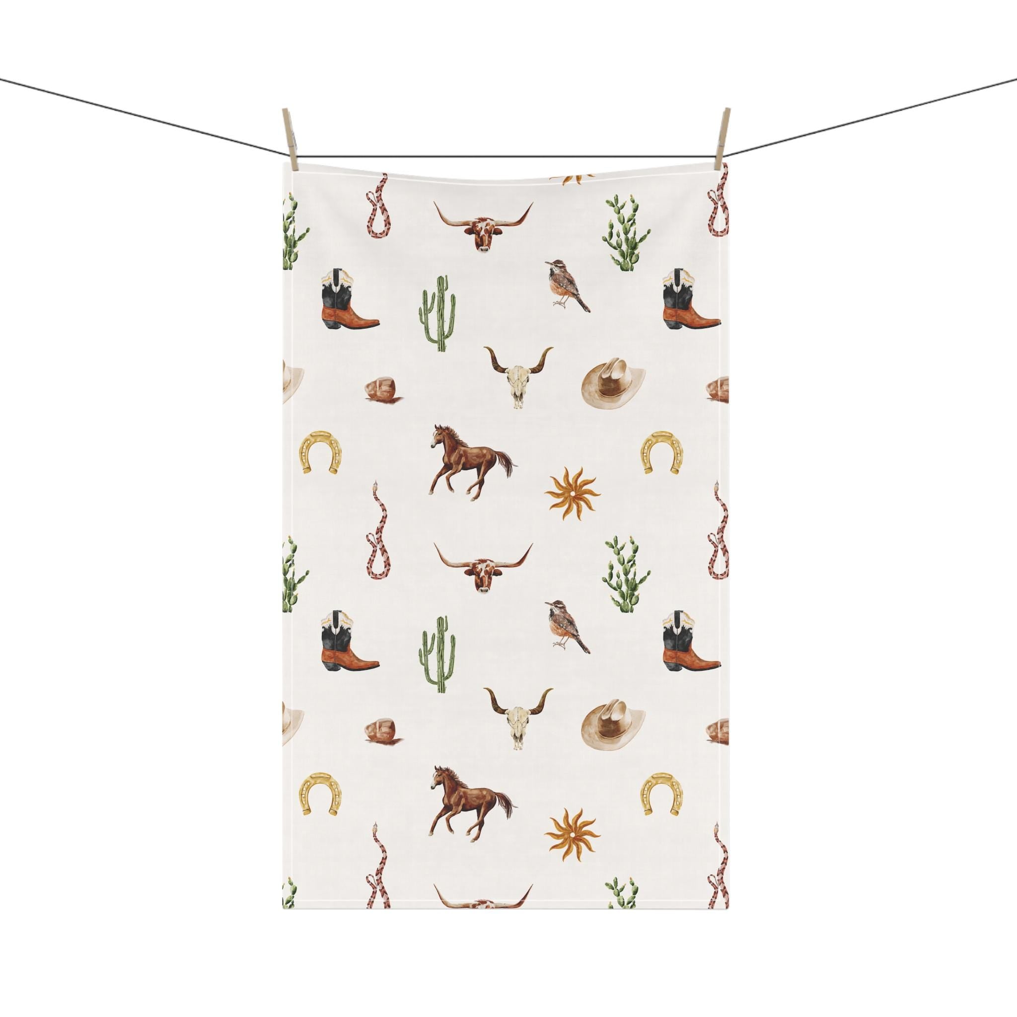 Western Themed Tea Towels, Cowboy Kitchen Decor -Razels