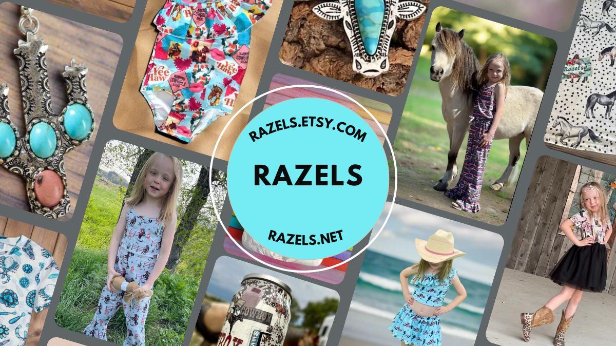 Personalized Kids Cowboy or Cowgirl Towel Turquoise Western Beach & Bath Towel Custom Name Gift for Little Rodeo Fans -Razels
