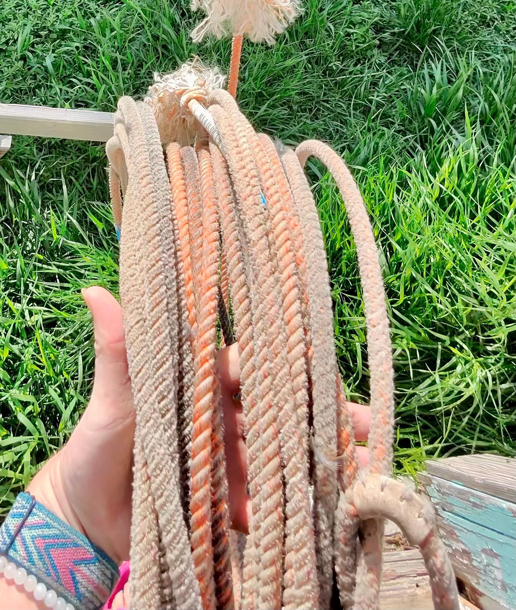 Used Cowboy Lariat Rope: Authentic Ranch Decor, Crafts -Razels
