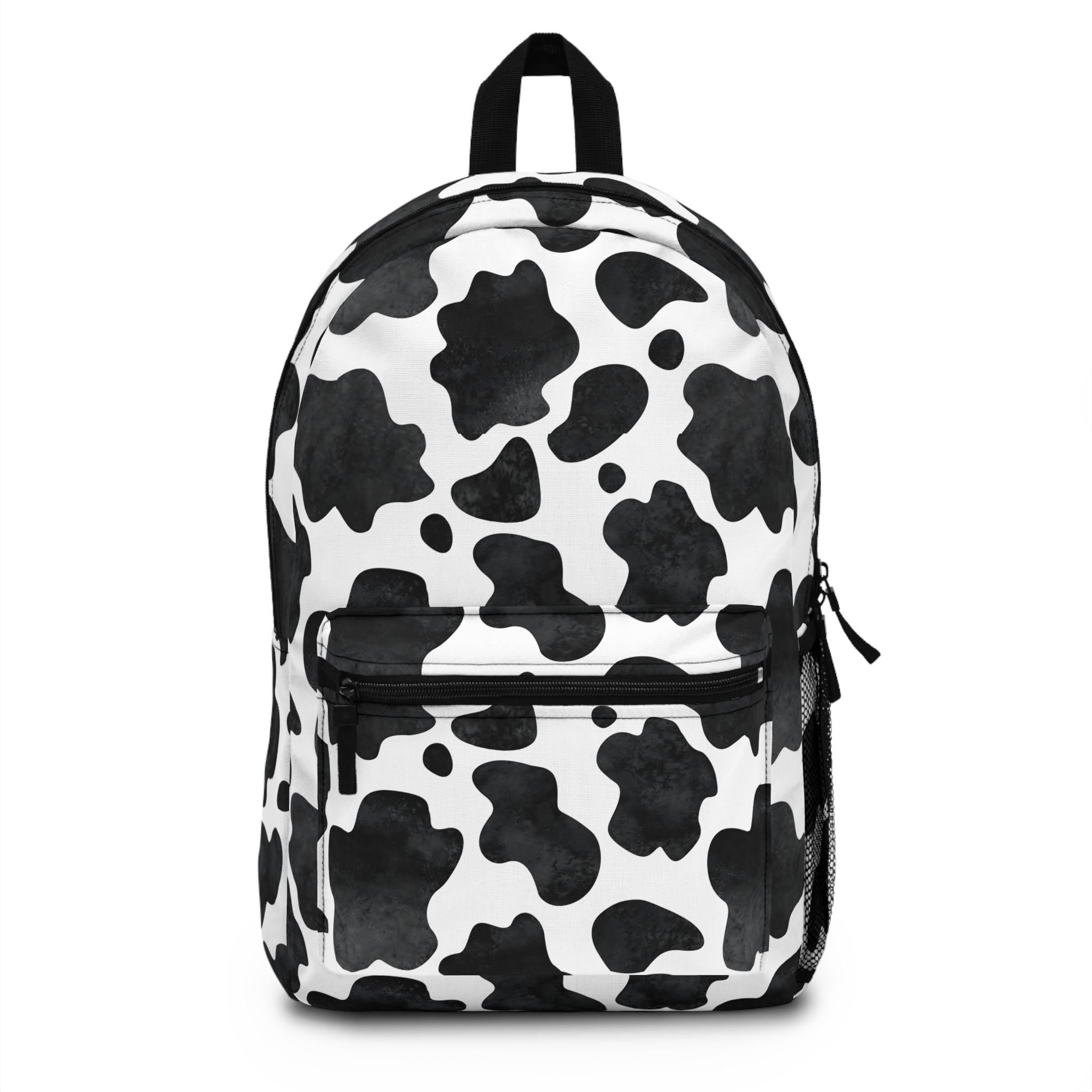 Custom Cow Print Backpack: Western Style School Bag