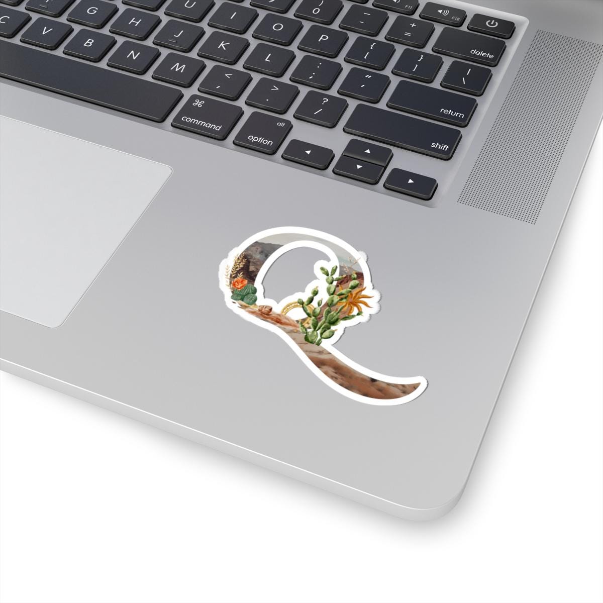 Rustic Western Initial Stickers, Kiss-Cut Laptop Decals -Razels