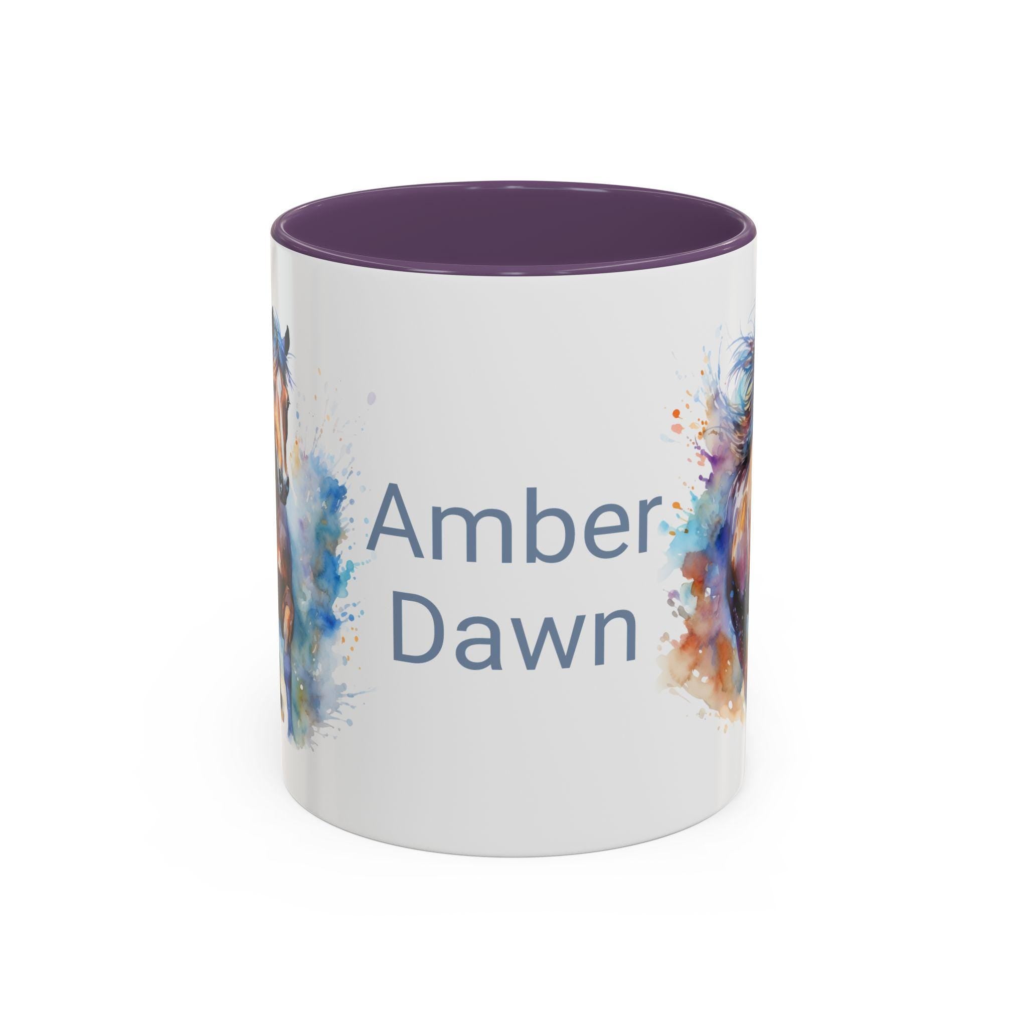 Personalized Horse Coffee Mug | Custom Name Mug for Horse Lovers & Cowgirls, Birthday Horse gift -Razels