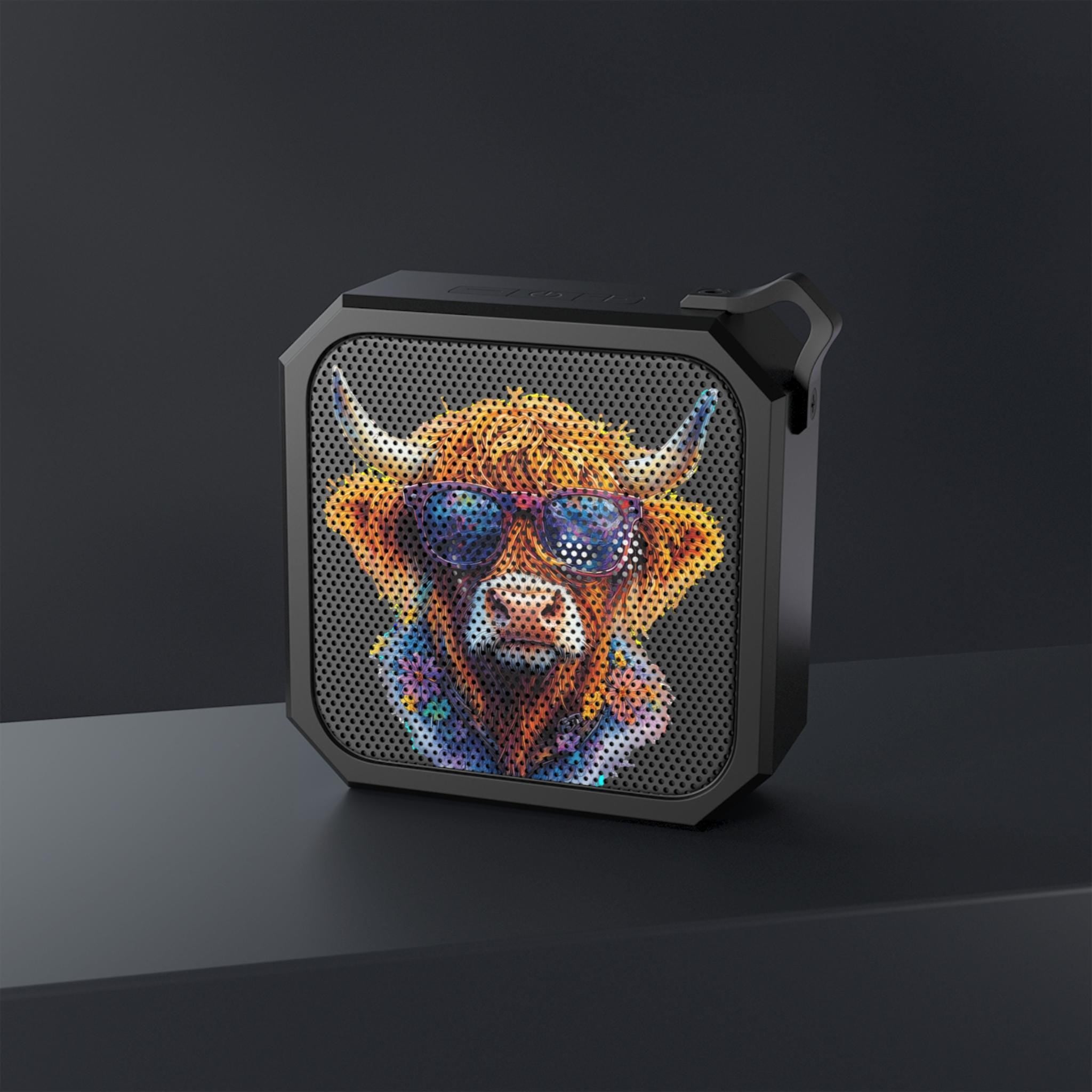 Highland Cow Bluetooth Speaker, Portable Outdoor Sound, Waterproof Travel Speaker, Cute Cow Gift for Highland Cow Lovers -Razels