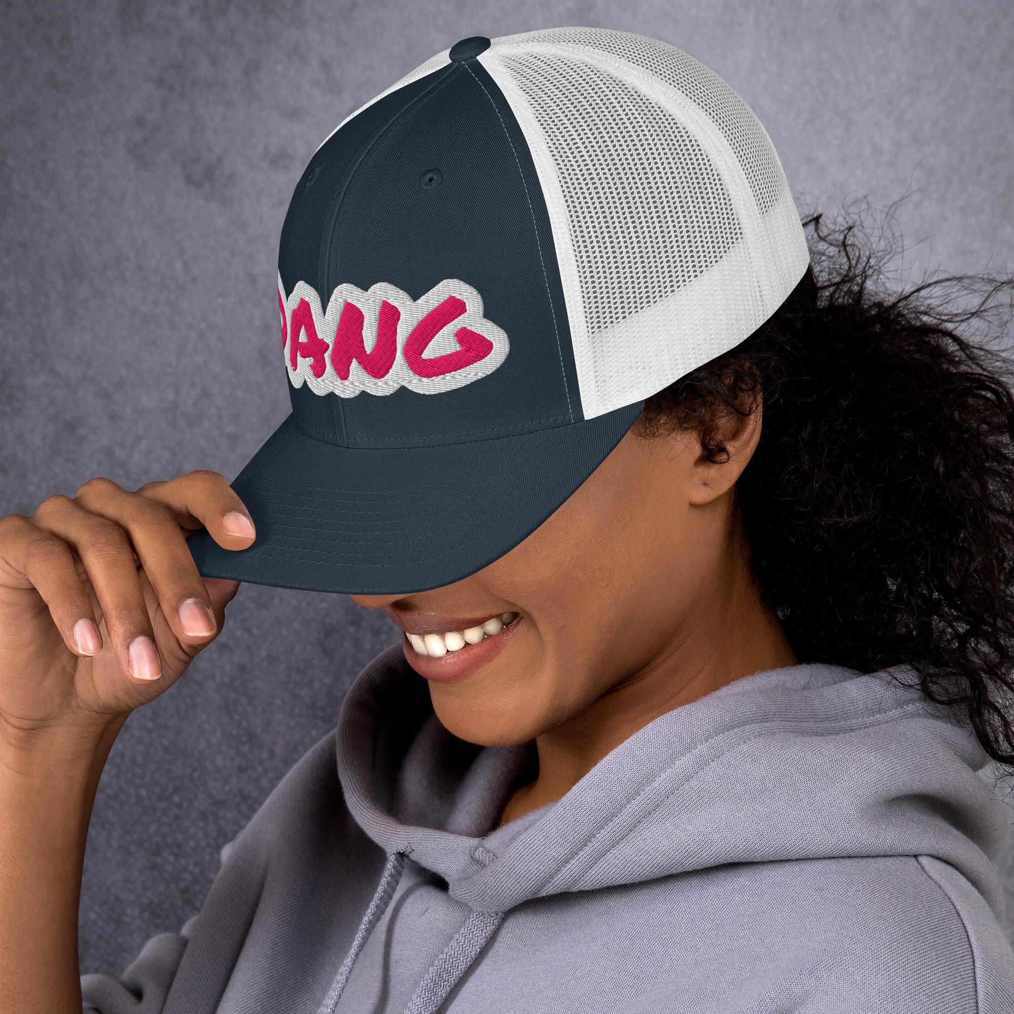 DANG Trucker Hat – Embroidered Funny Western Hat, Cowgirl Mesh Cap