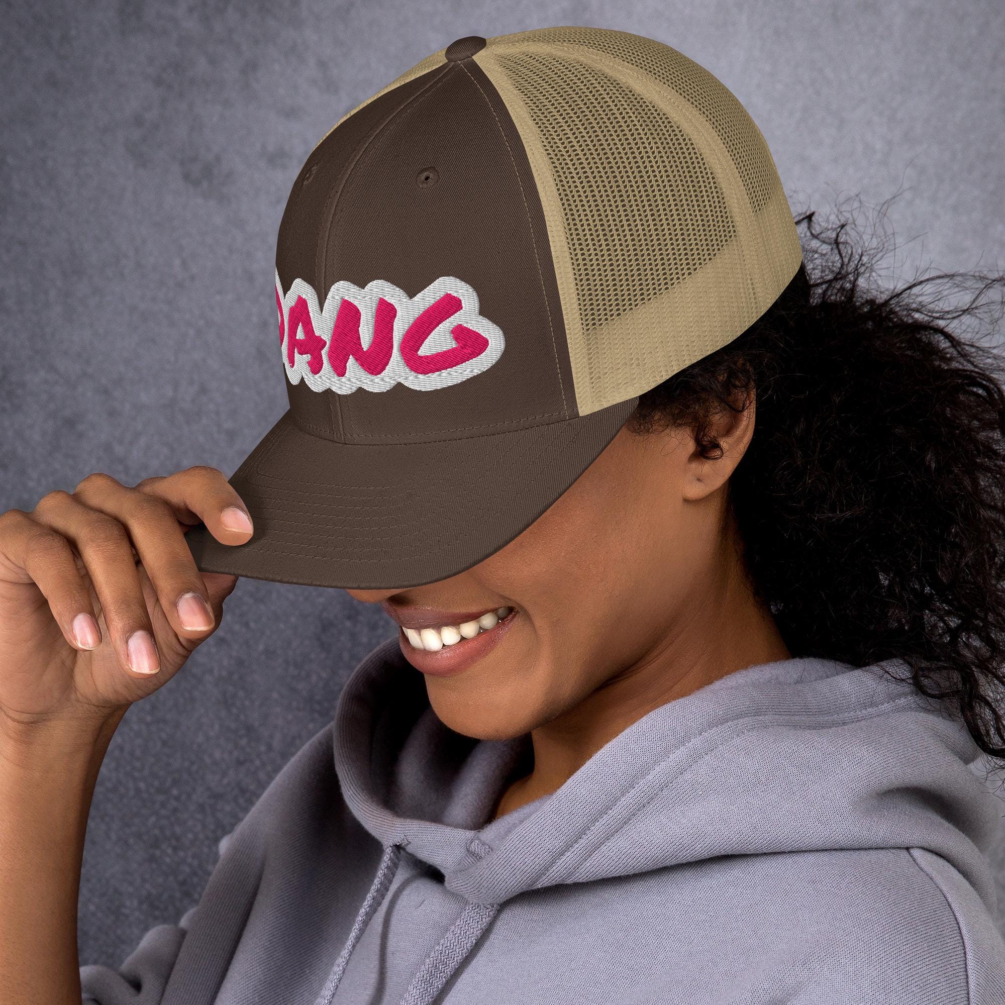 DANG Trucker Hat – Embroidered Funny Western Hat, Cowgirl Mesh Cap