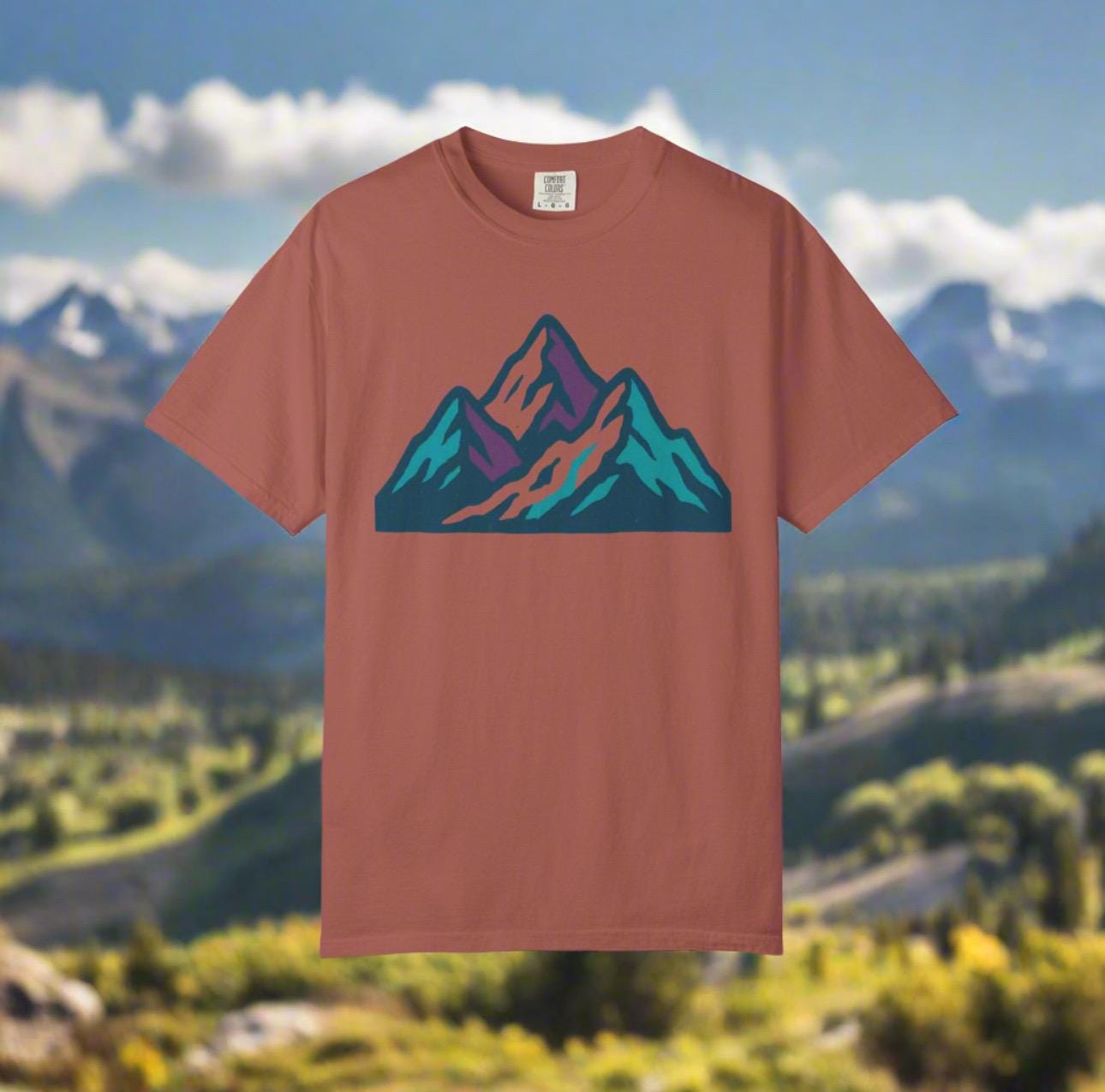 Mountain Graphic Unisex T-shirt, Comfort Colors Outdoor Shirt, Hiking Adventure Tee, Horn hunting tshirt -Razels