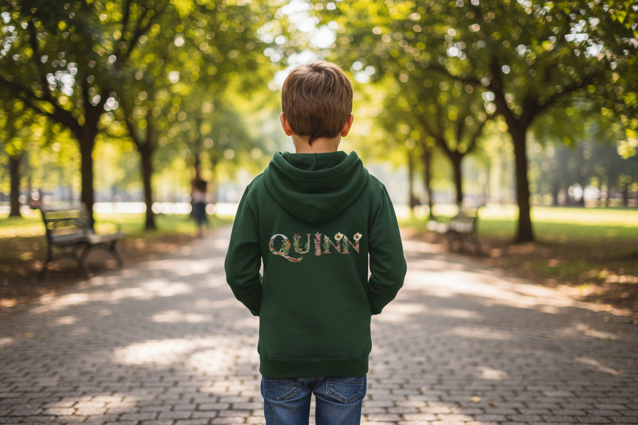 Personalized Youth Hoodie Old West Lettering, Custom Name Cowboy Sweatshirt -Razels