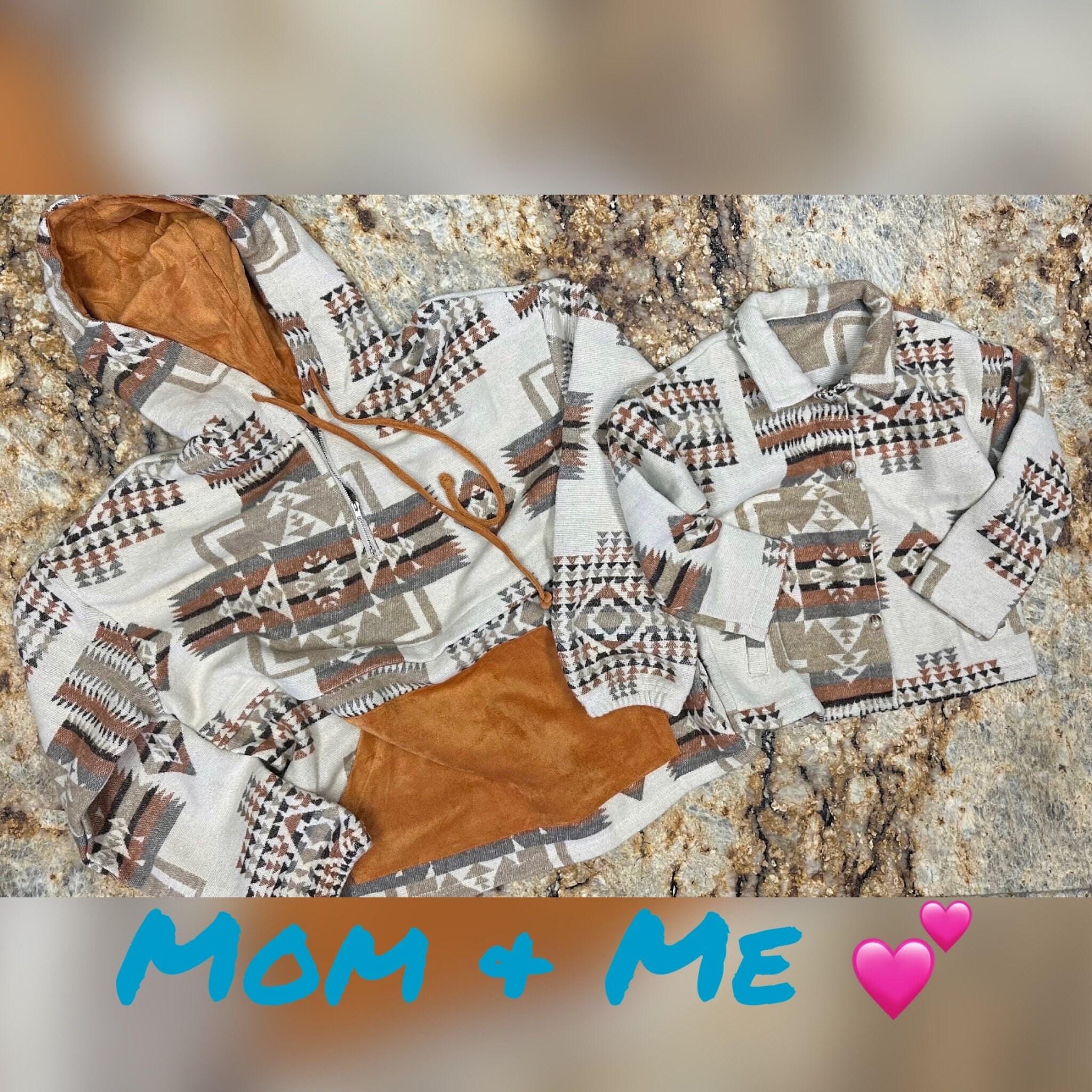 mom and me southwestern pullovers and button up shirts
