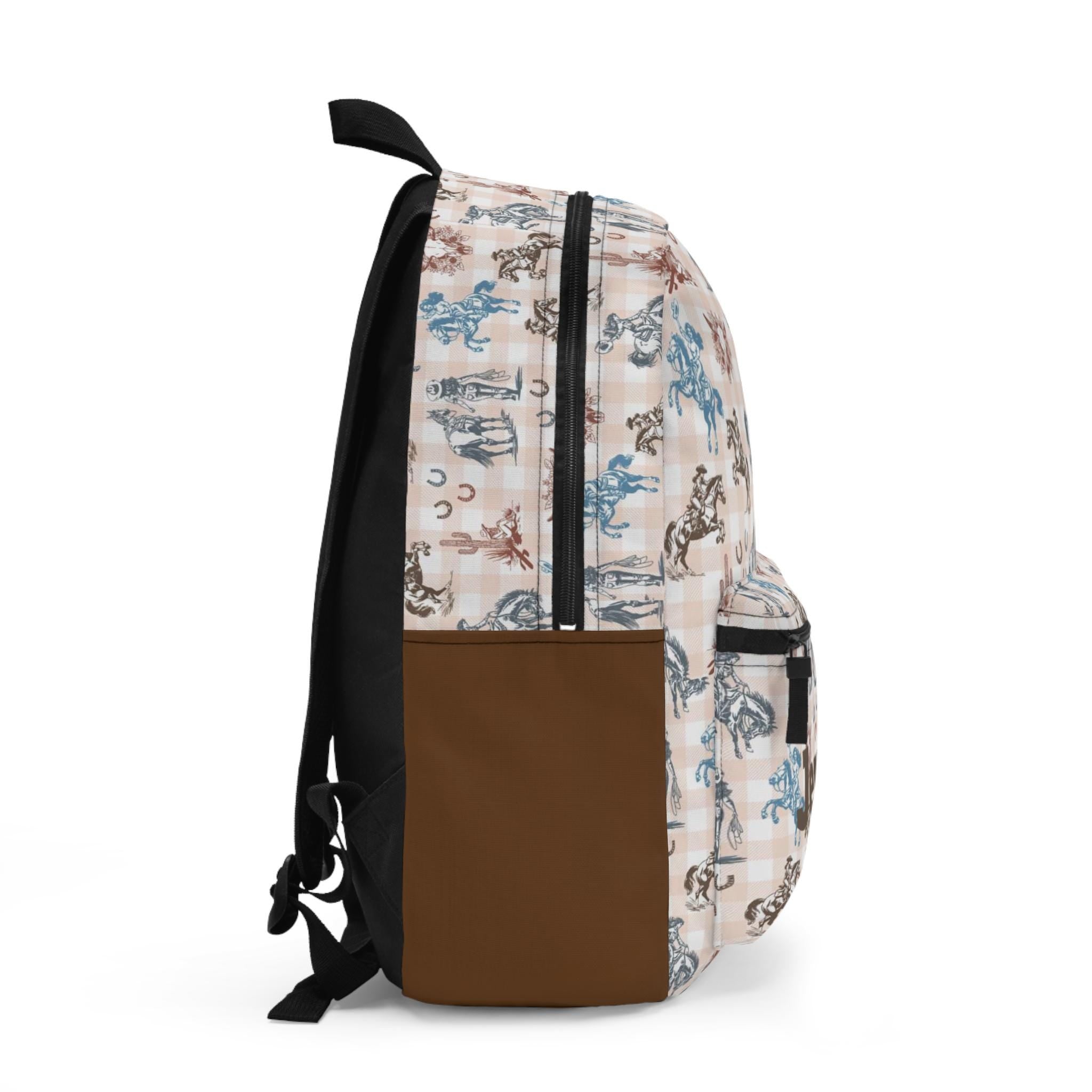 COWGIRL BACKPACK, KIDS BACKPACK WITH NAME
⭐ Product Features:
✓ 100% Durable Polyester – Built to last! This tough, quick-drying material holds its shape and handles daily adventures with ease.
✓ Comfortable to Carry – Padded mesh back panel and adjustable shoulder straps for breathable, all-day comfort.
✓ Spacious & Organized – Includes four compartments: a roomy main zip pocket, laptop sleeve, and extra pockets for all the essentials.