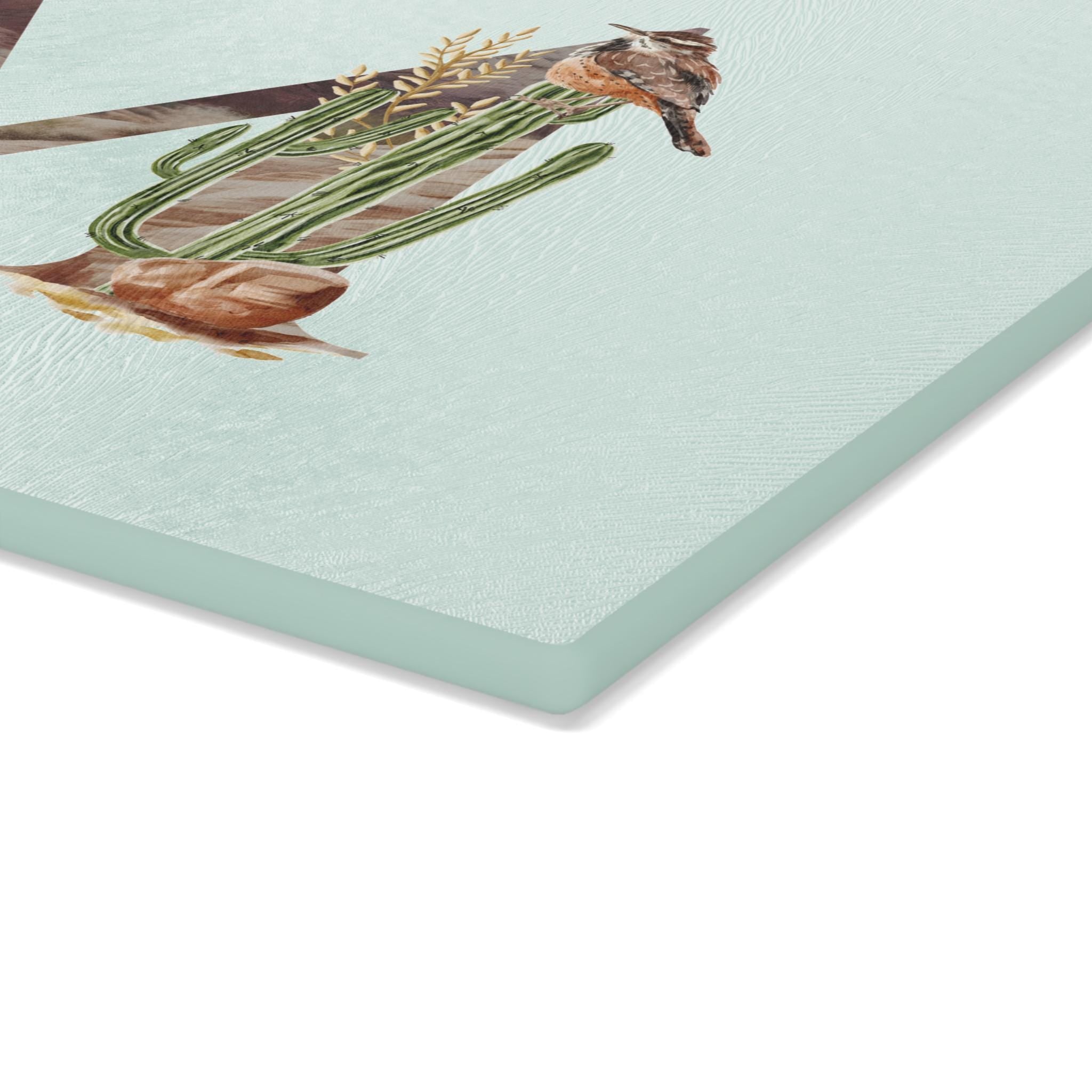 Cowboy Kitchen Personalized Cutting Board – Rustic Western Ranch Decor, Custom Glass Counter Saver Gift -Razels