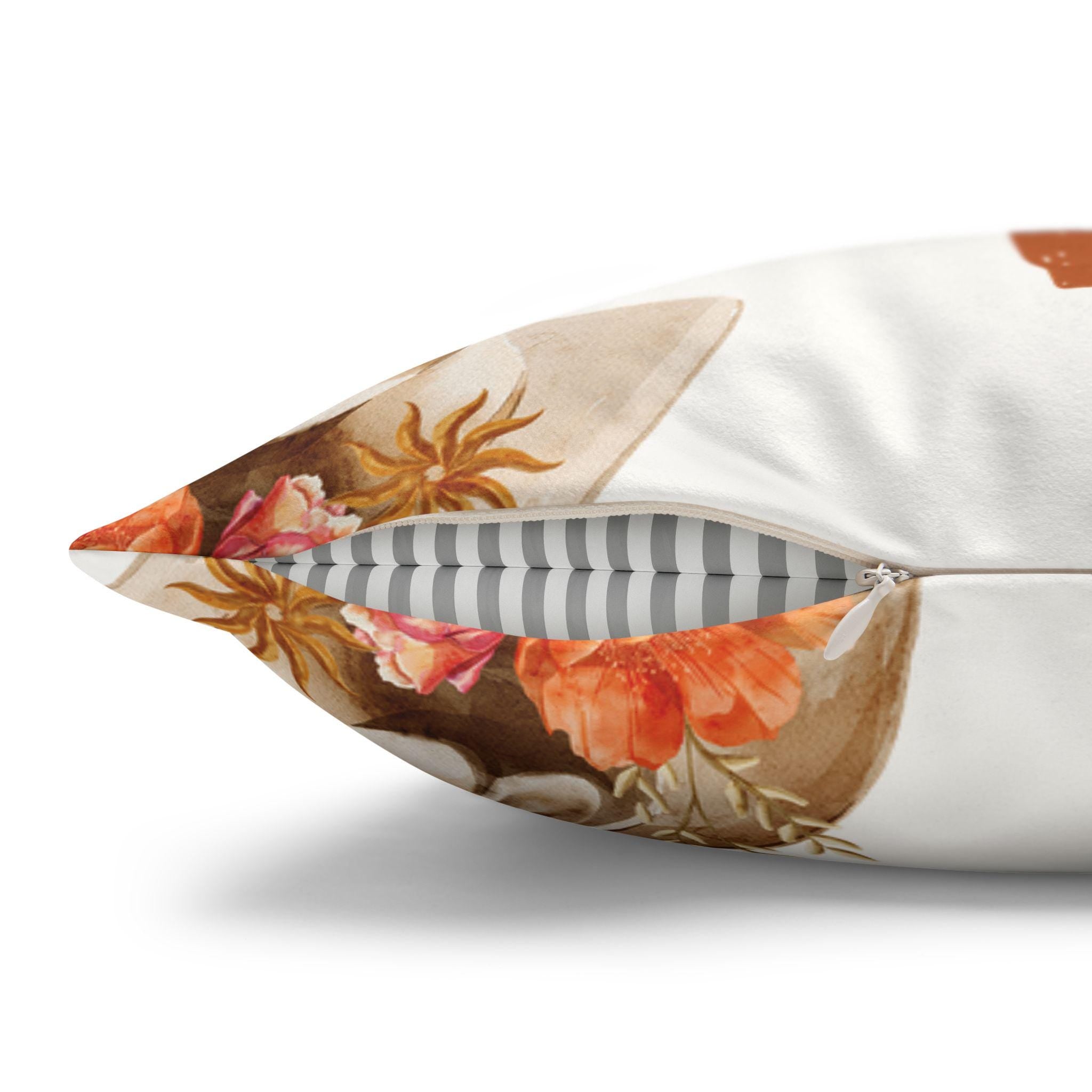 Western Throw Pillow: Boho Floral Cowboy Accent - Rustic Farmhouse Decor -Razels