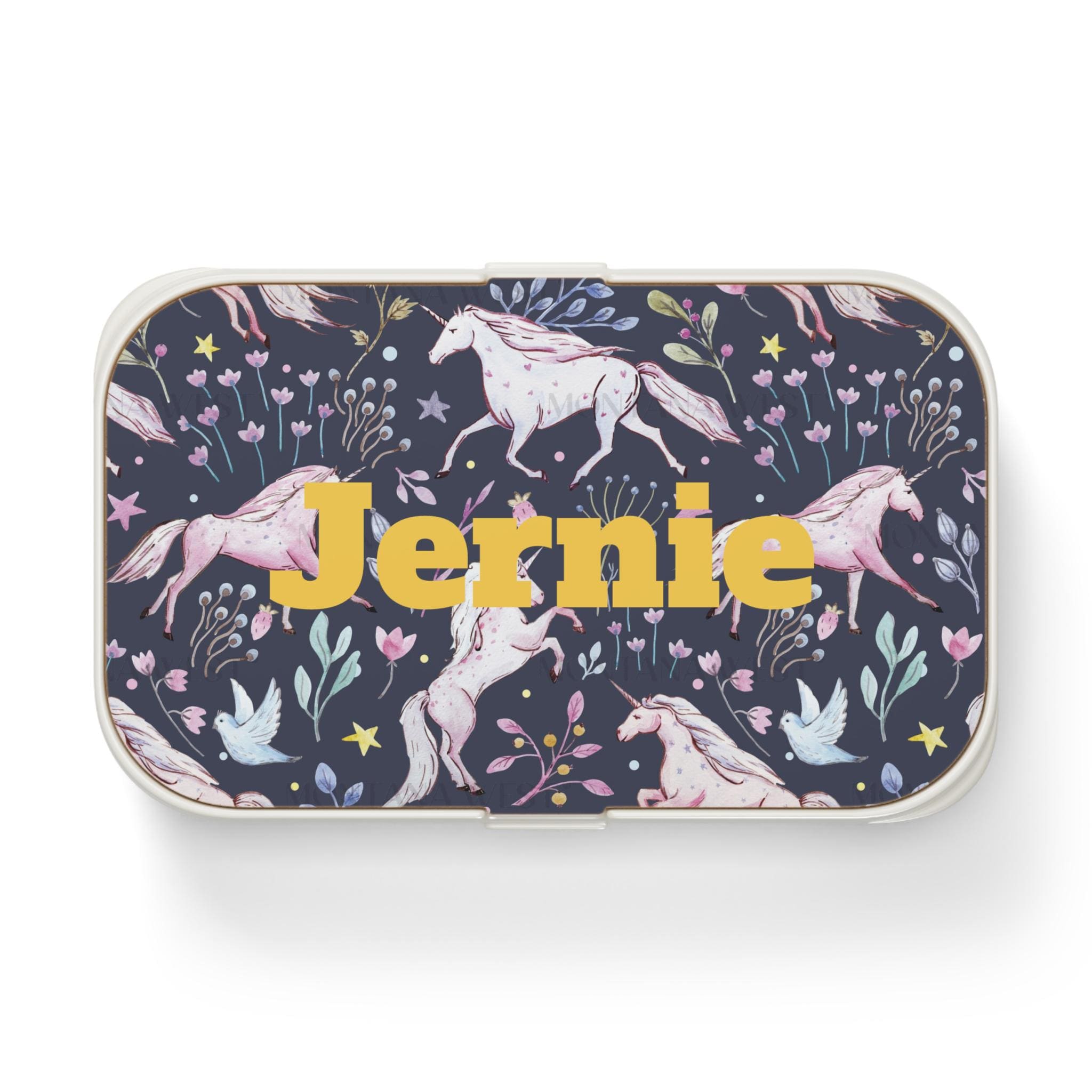 Personalized Unicorn Bento Lunch Box, Customizable Lunch Container