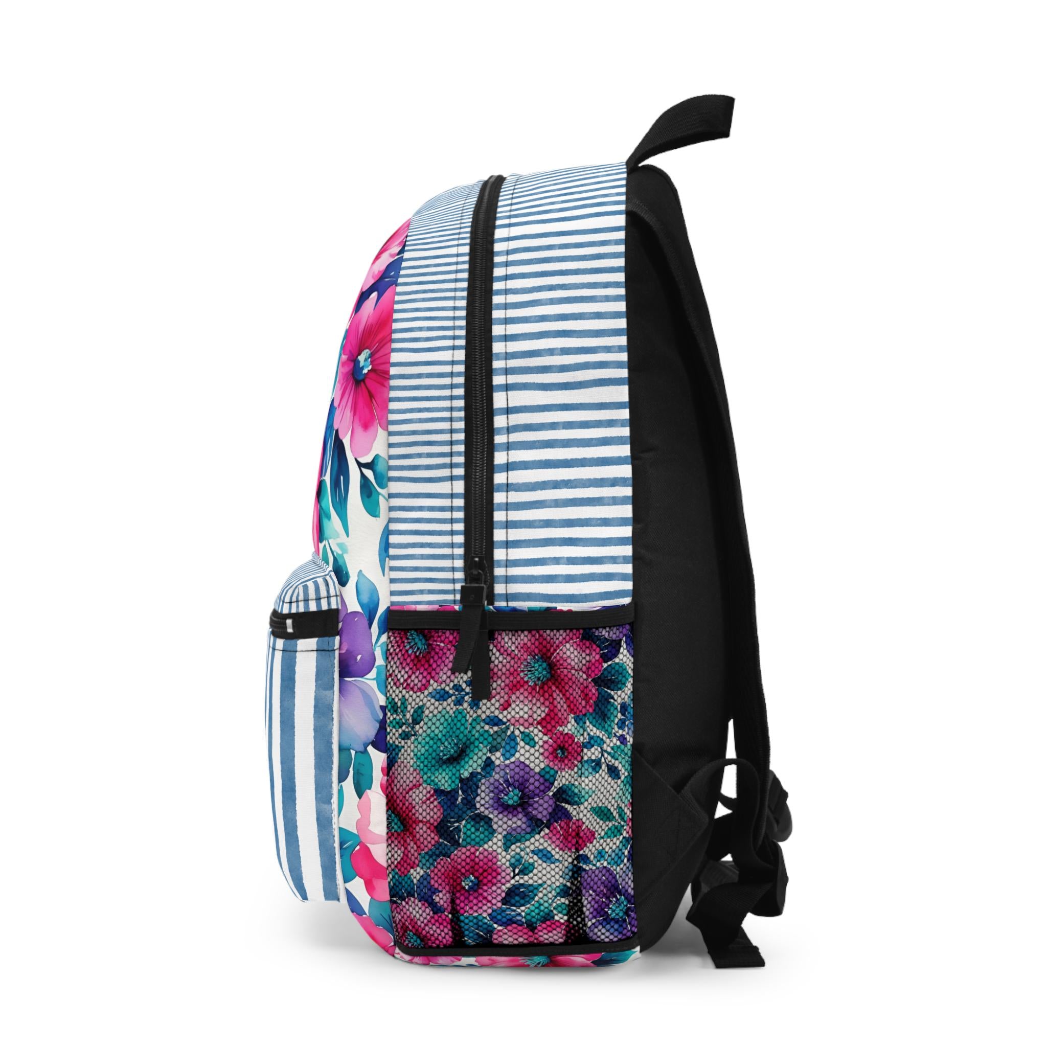 Floral Monogram Backpack, Girls School Backpack -Razels