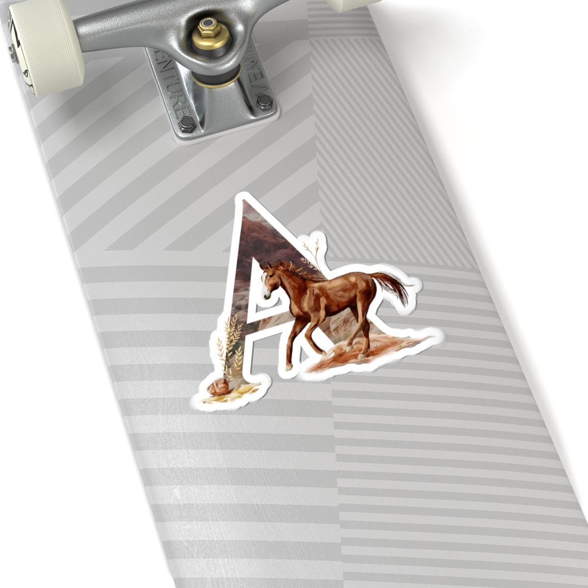 Rustic Western Initial Stickers, Kiss-Cut Laptop Decals -Razels