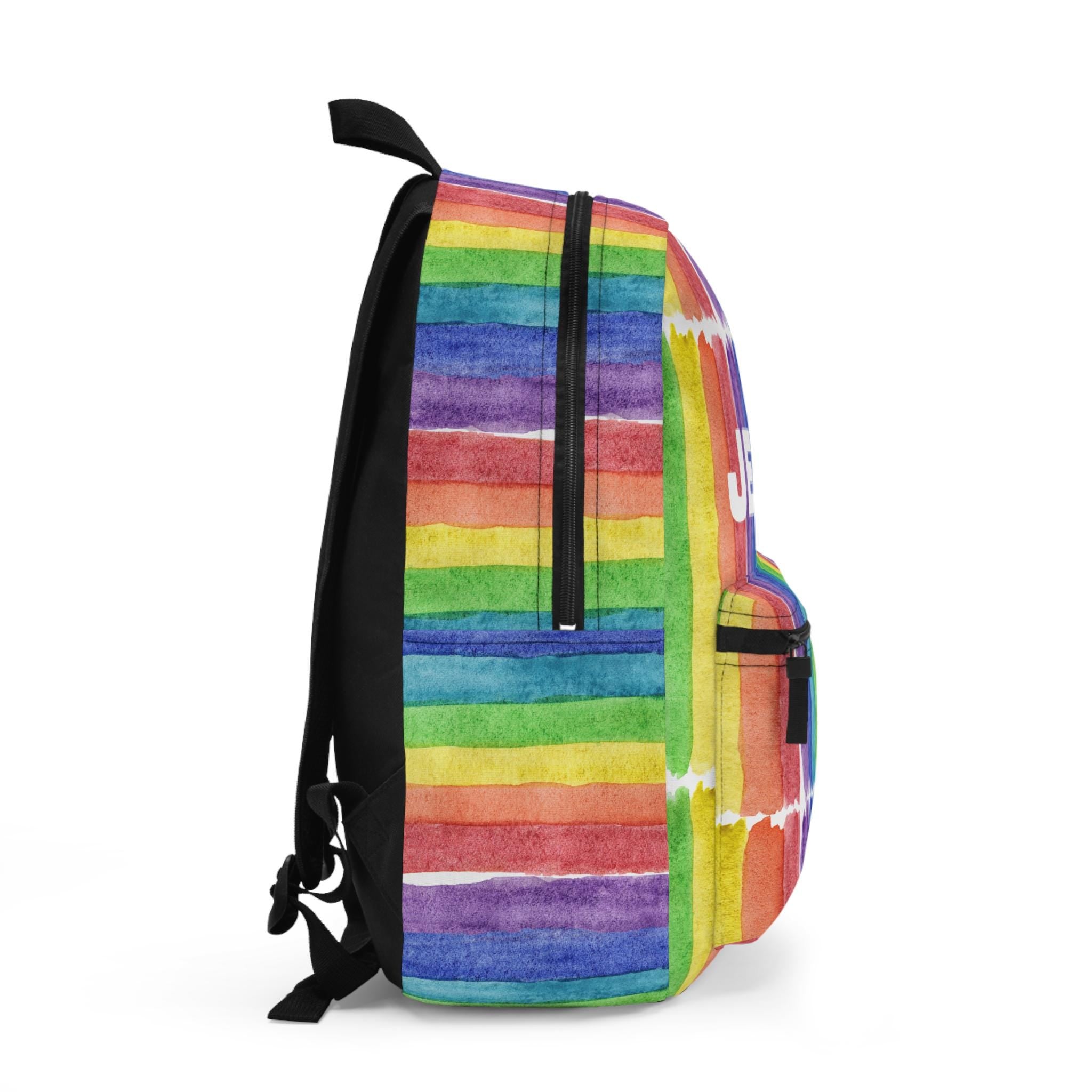 Personalized Rainbow Tie-Dye Backpack – Colorful, Custom, and Built for Adventure. FREE SHIPPING
✓ Personalize it with a name or initials!
✓ Durable 100% polyester = strong, quick-drying, and built to last
✓ Cushioned back panel and straps = all-day comfort
✓ Four roomy compartments including laptop sleeve