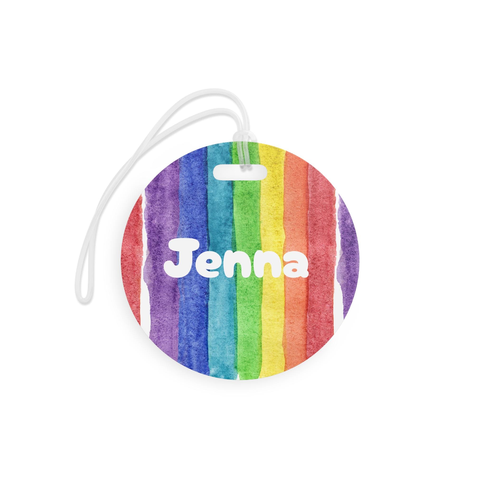 Personalized Rainbow Tie-Dye Bag Tags, Rainbow Back to School Tags, Personalized Travel Tags, Tie-Dye Backpack Tags,