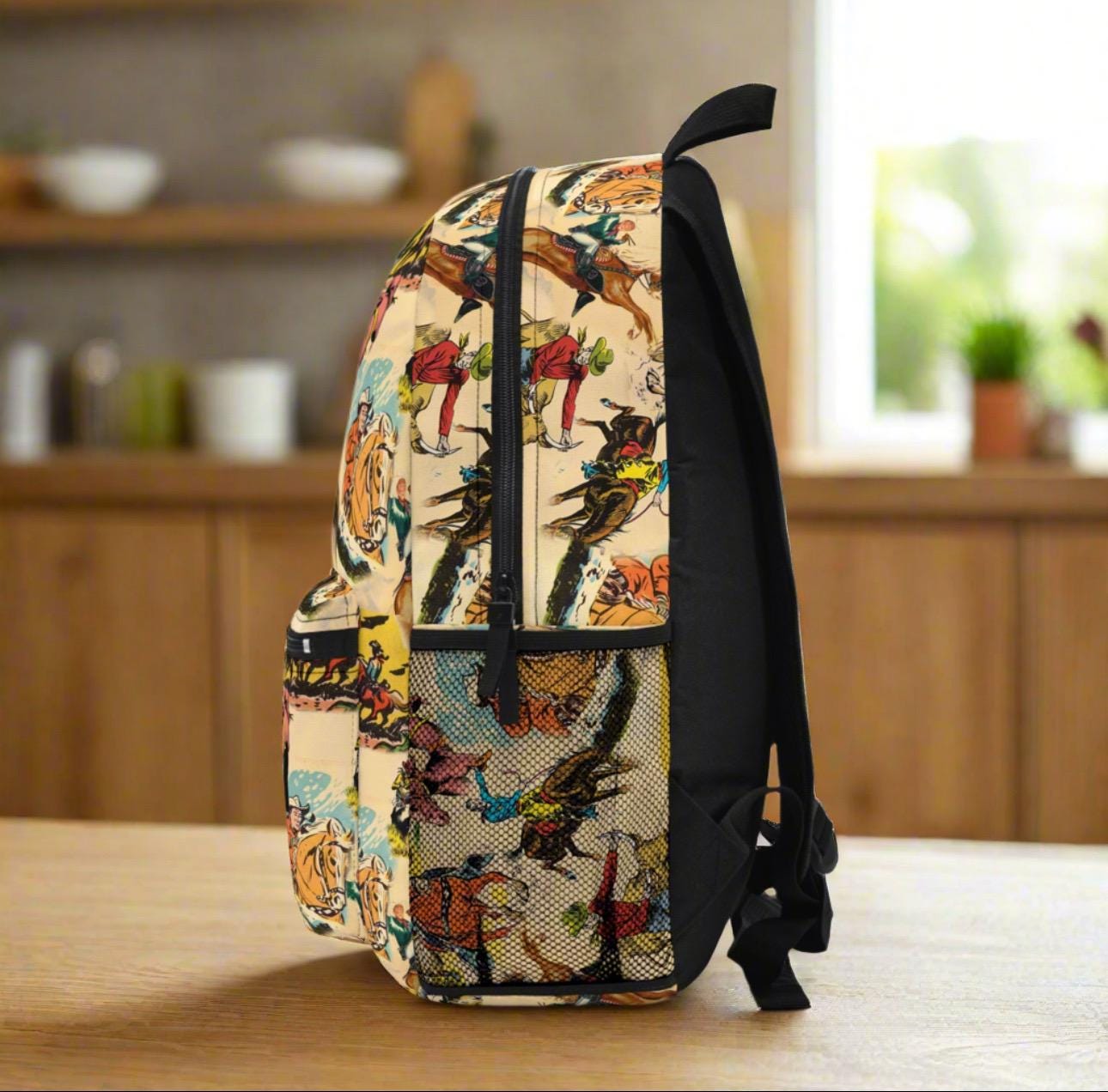 Custom Vintage Cowboy Backpack - Personalized Western Cowkid School Bag for Back to School -Razels